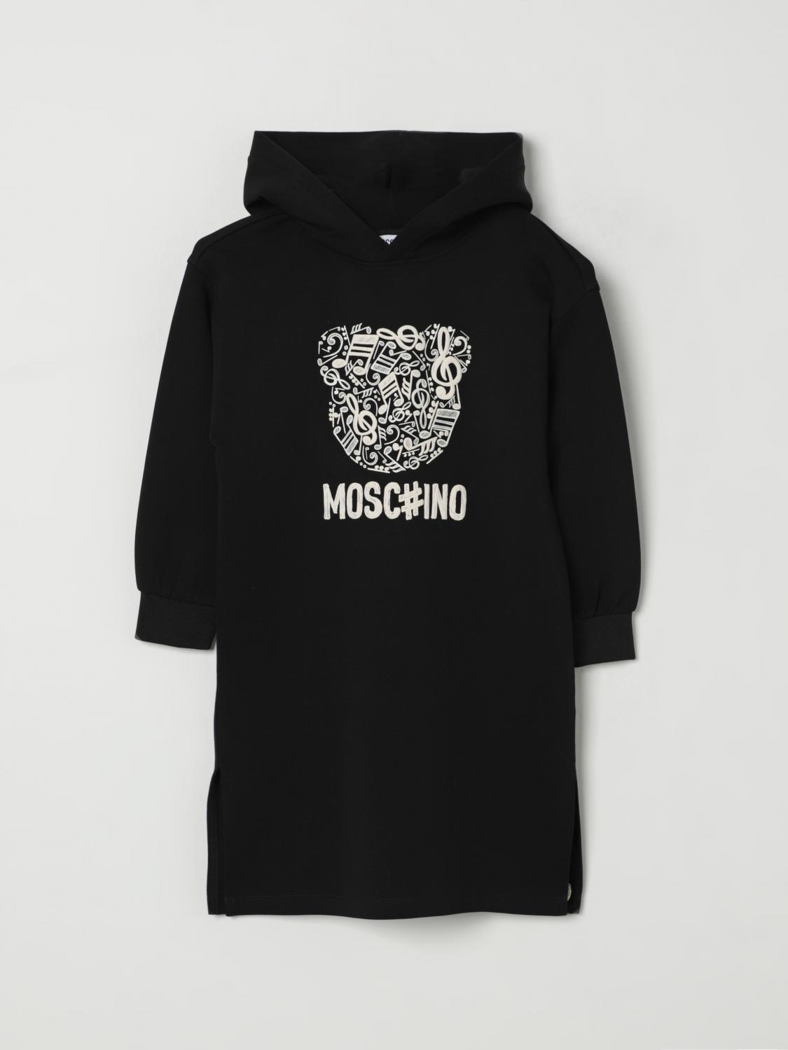 Moschino Dress Kids Color Black In Black