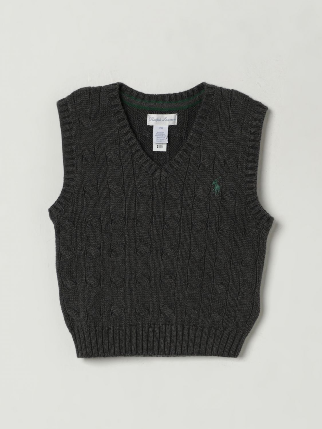 Polo Ralph Lauren Babies' Vestcoat  Kids Color Grey In Green