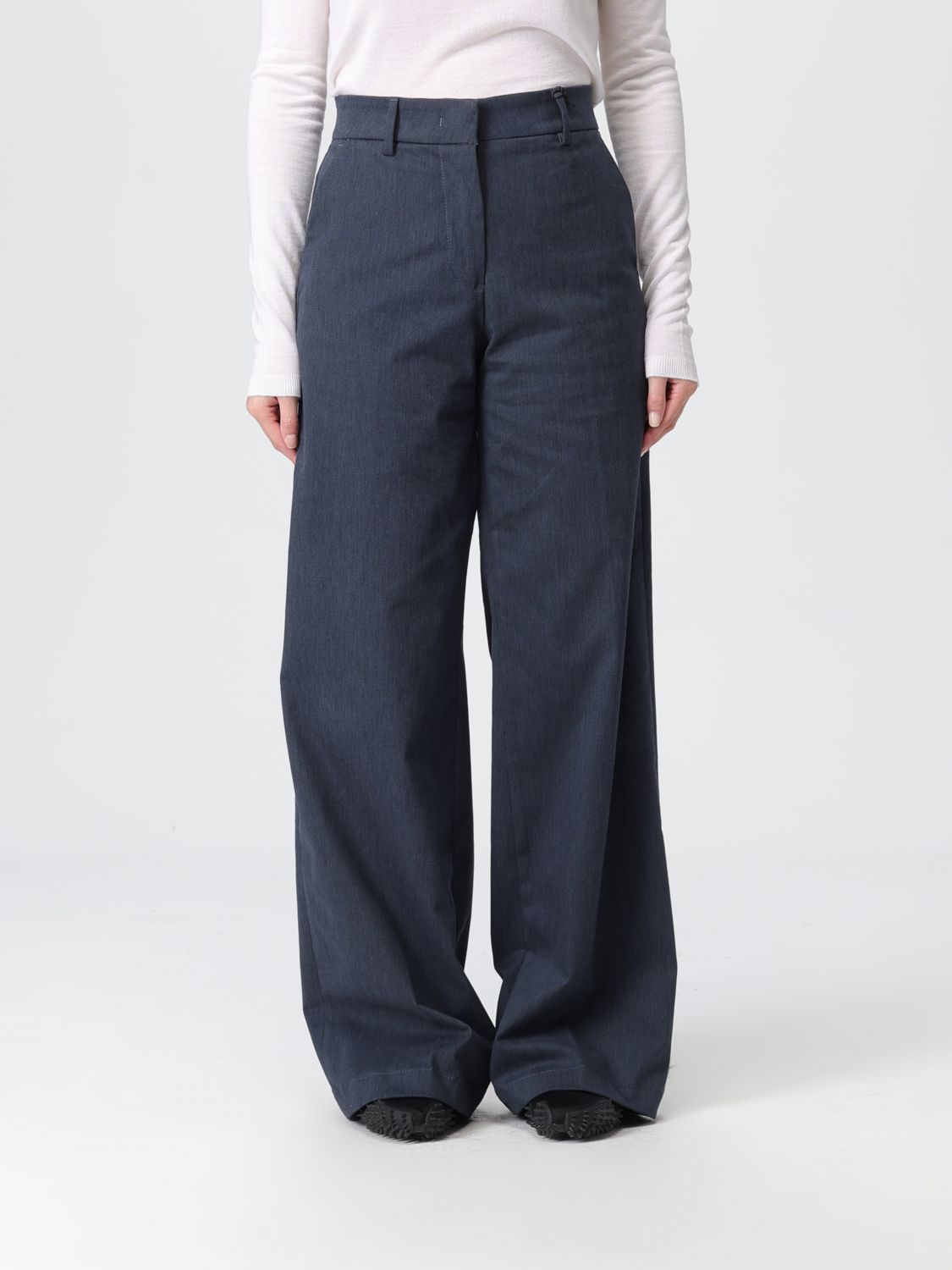 K-way Pants  Woman Color Blue In Blue