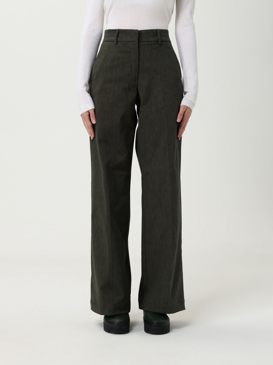 K-way Jeans  Woman Color Green In Green