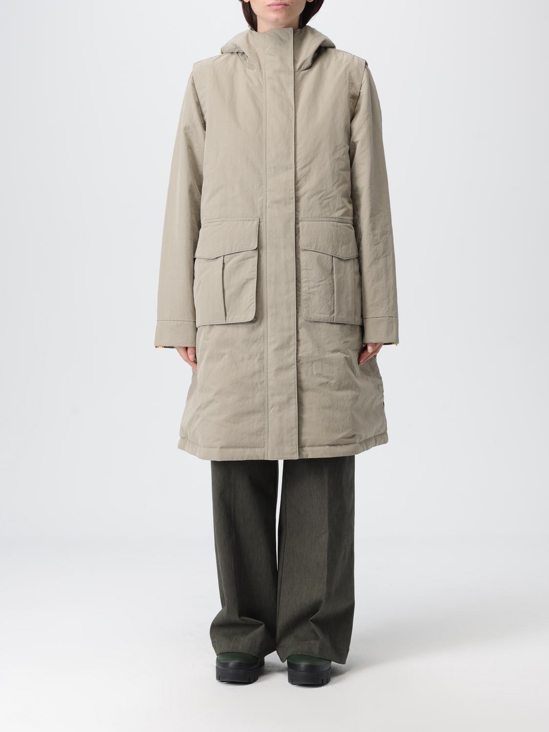 K-way Hooded Down Jacket In Neutral