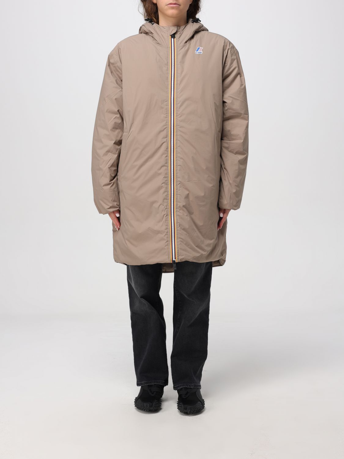 K-way Jacket  Woman Color Beige In Neutral