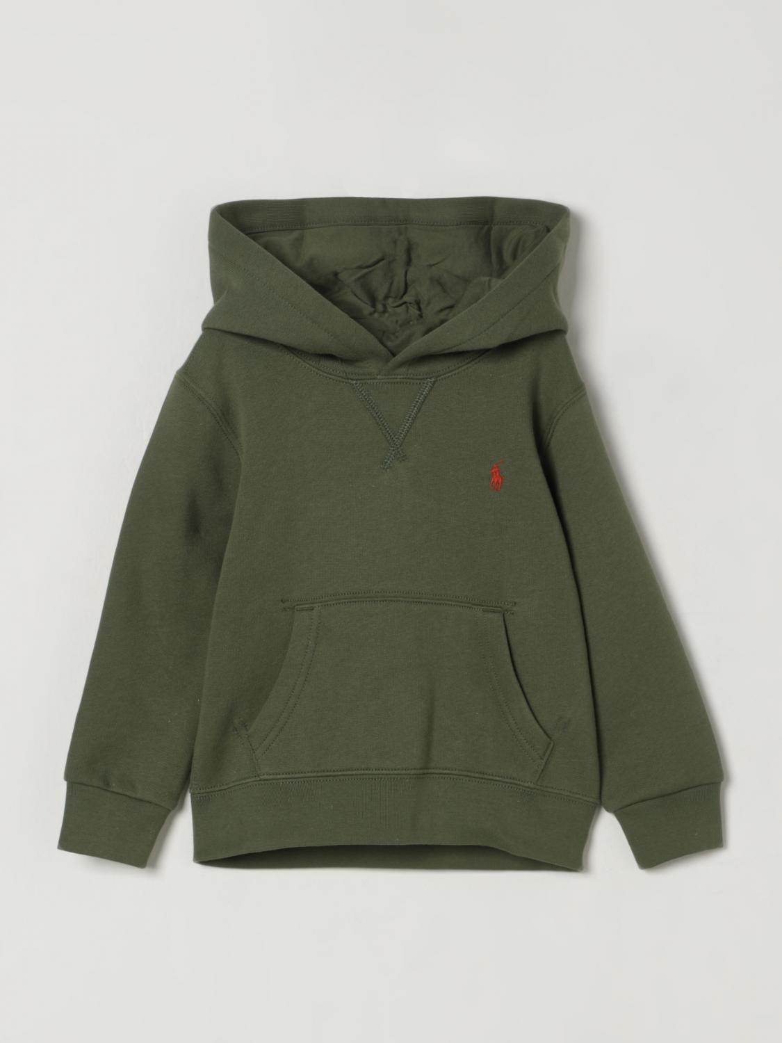 Polo Ralph Lauren Sweater Kids Color Military In Green