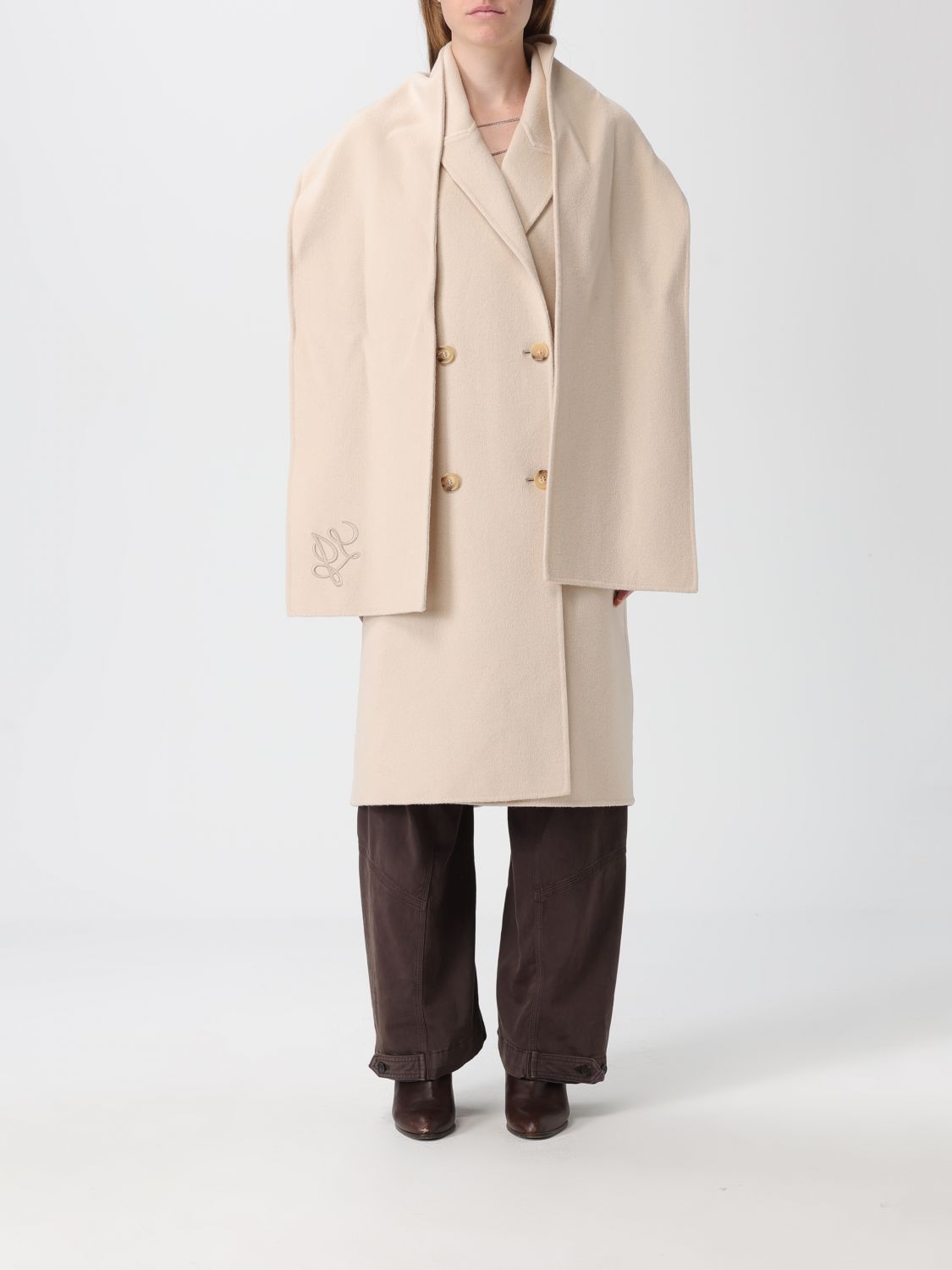 Liu •jo Coat Liu Jo Woman Color Cream In Multi