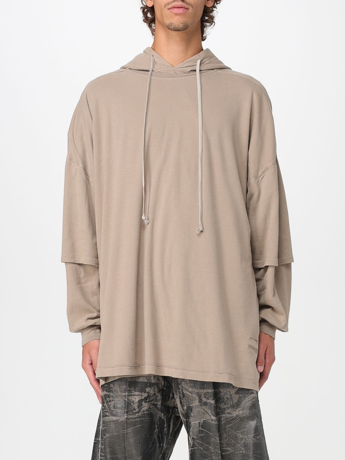 Rick Owens Drkshdw Sweatshirt Men Color Pearl In Neutral