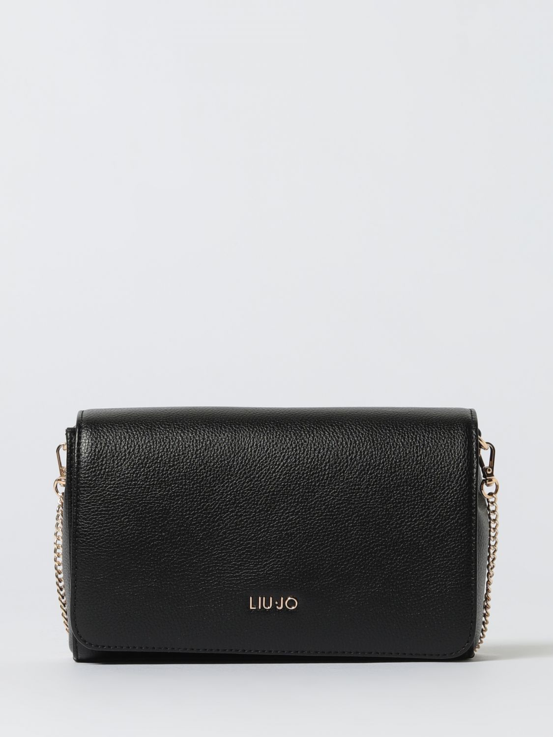 Liu •jo Rectangular Crossbody Bag Chain Strap In Black