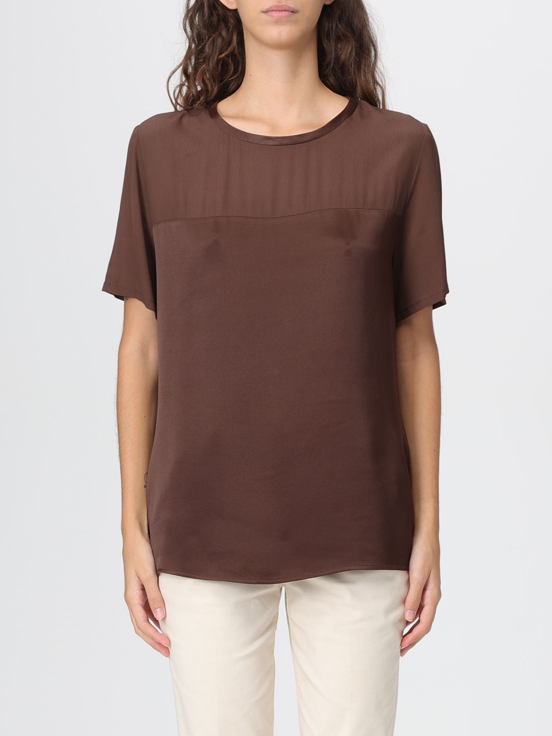 Liu •jo Shirt Liu Jo Woman Color Brown In Brown