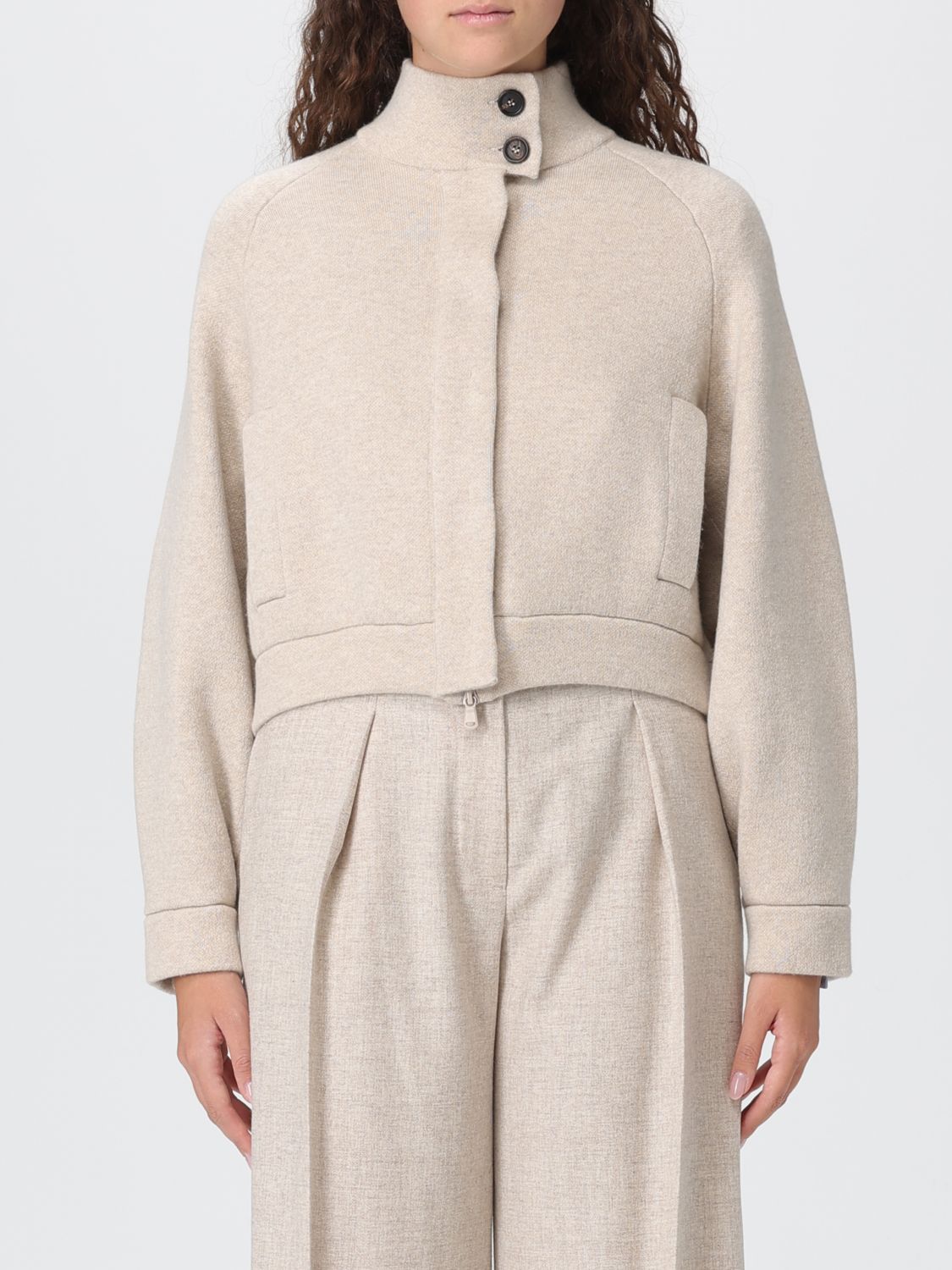 Brunello Cucinelli Sweater  Woman Color Beige In Neutral