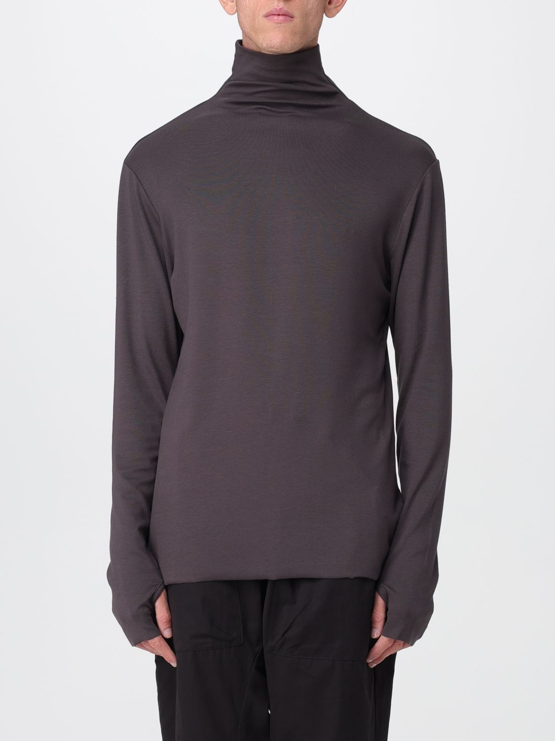 Thom Krom Thumbhole-detail Top In Brown