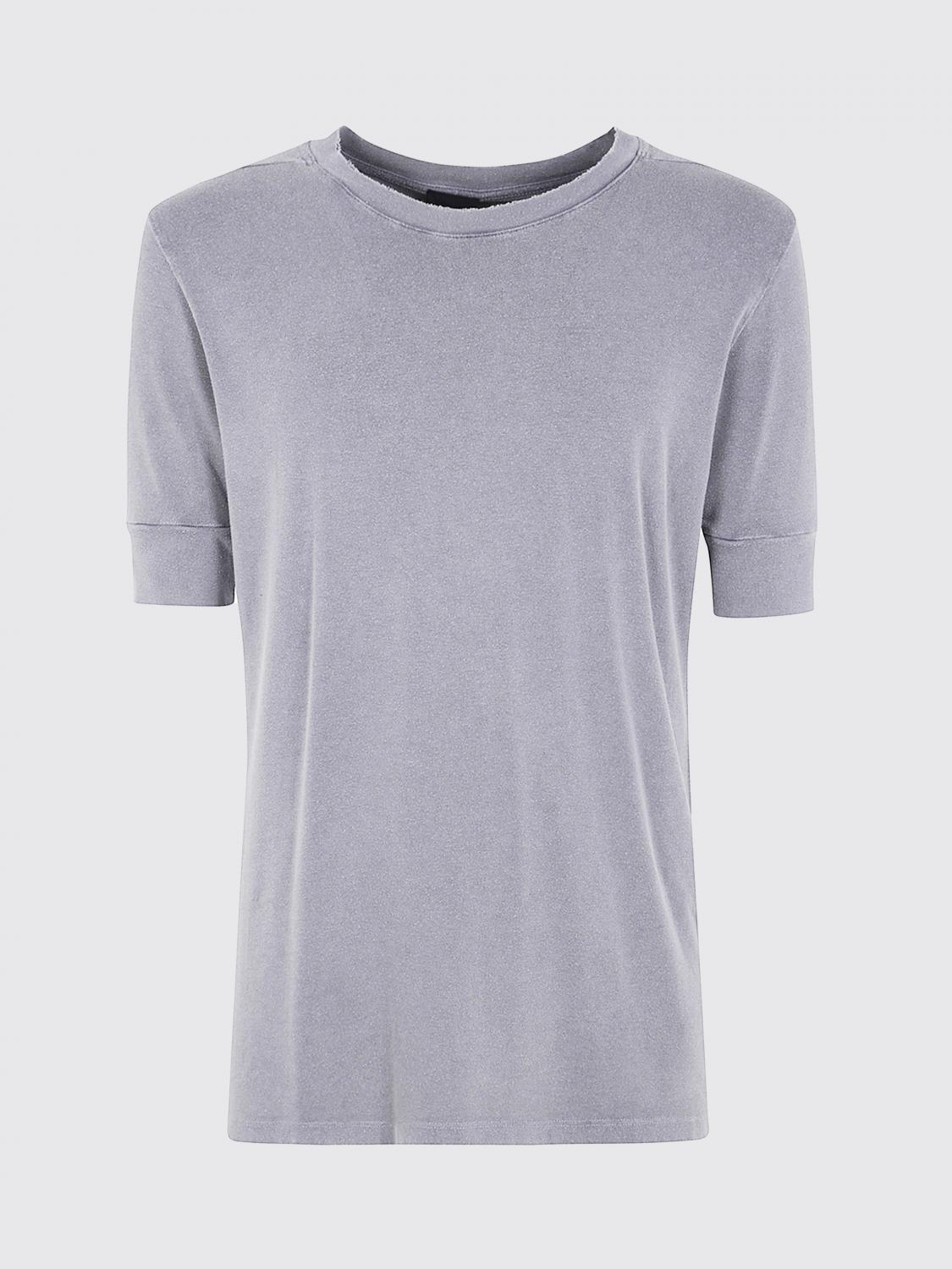 Thom Krom Short Sleeves Men T-shirt Worked In Gray