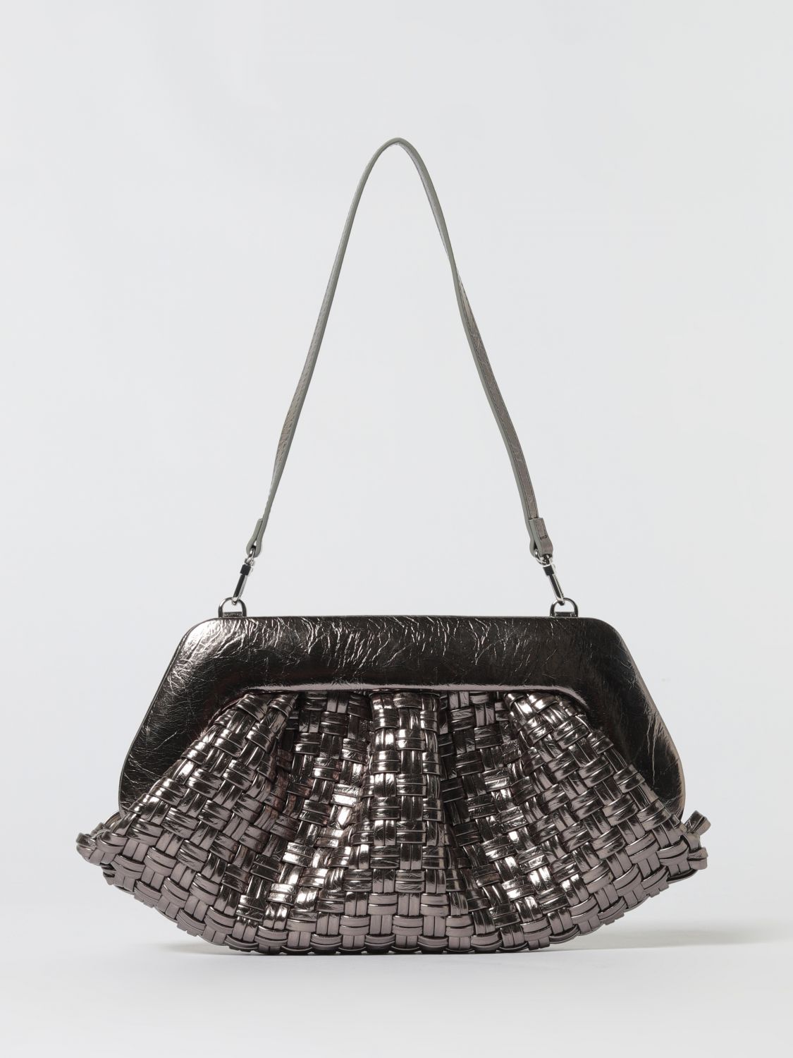 Themoirè Handbag  Woman Color Silver