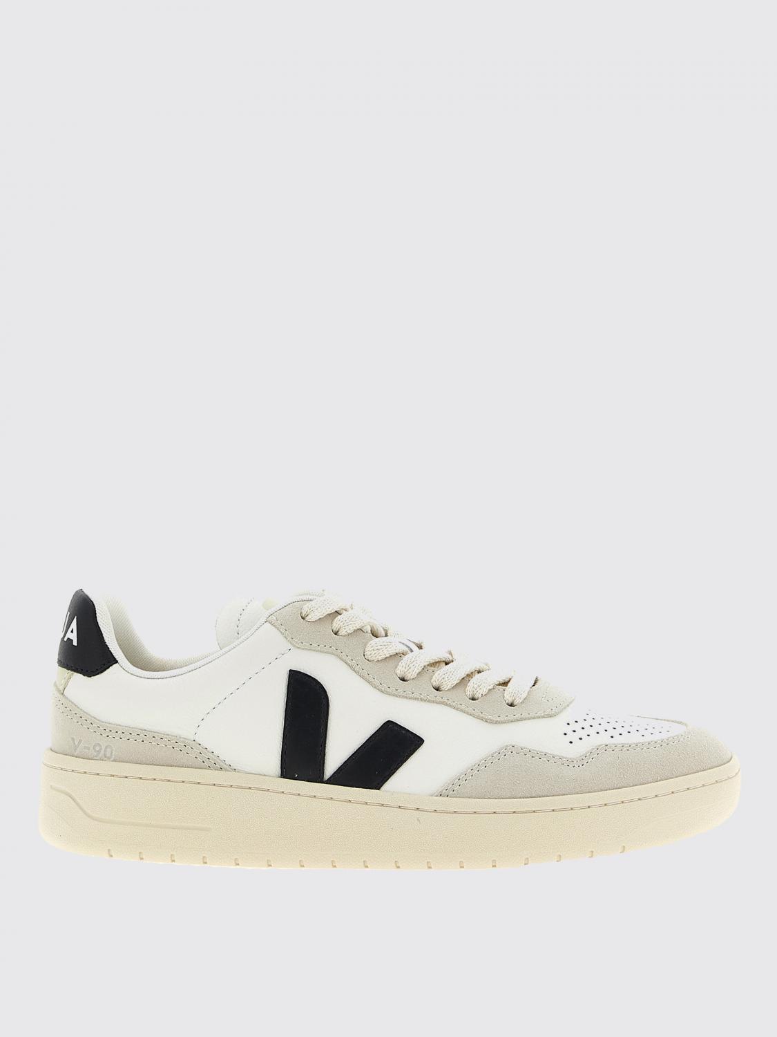 Veja Low-top Sneakers With Perforated Detailing And Iconic Logo In White