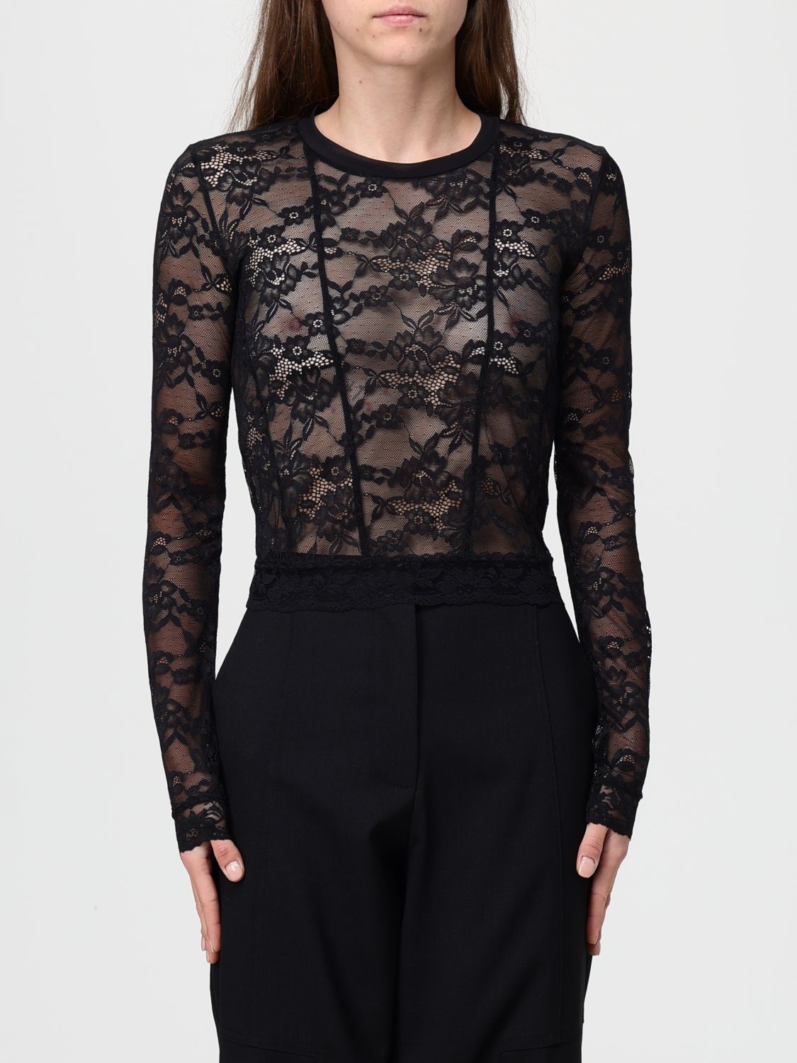 Patrizia Pepe Top  Woman Color Black In Black