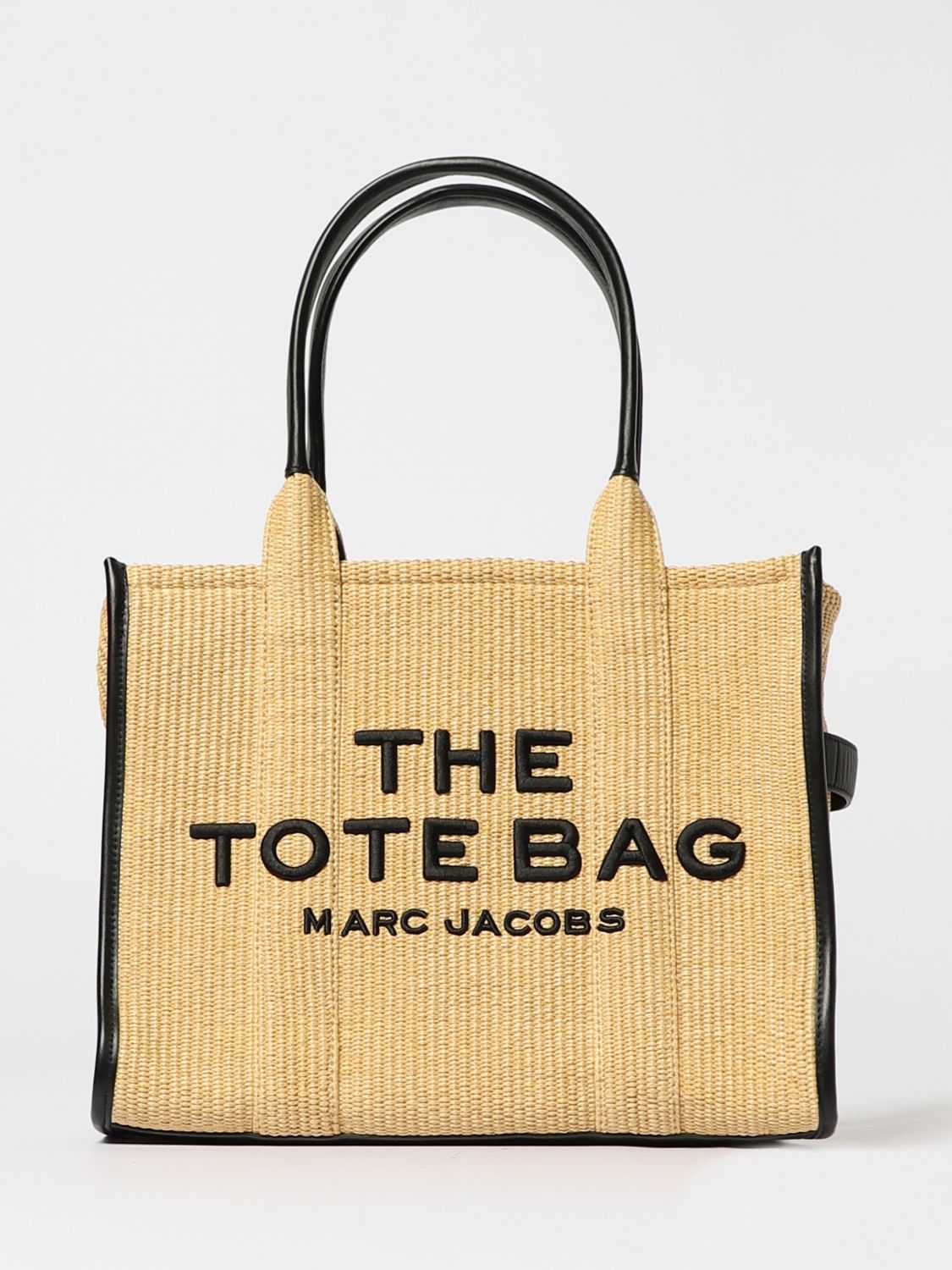 Marc Jacobs The Large Woven Top Handle Bag In Nude