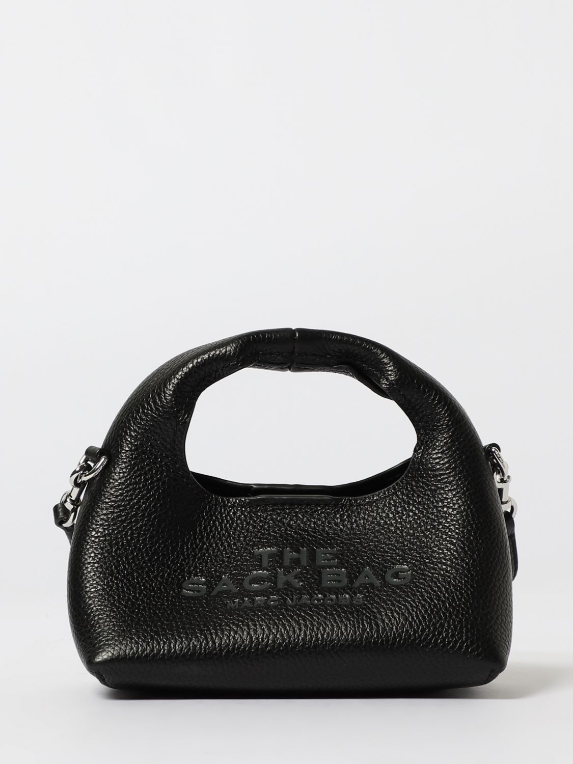 Borsa The Micro Sack Bag Marc Jacobs in pelle a grana