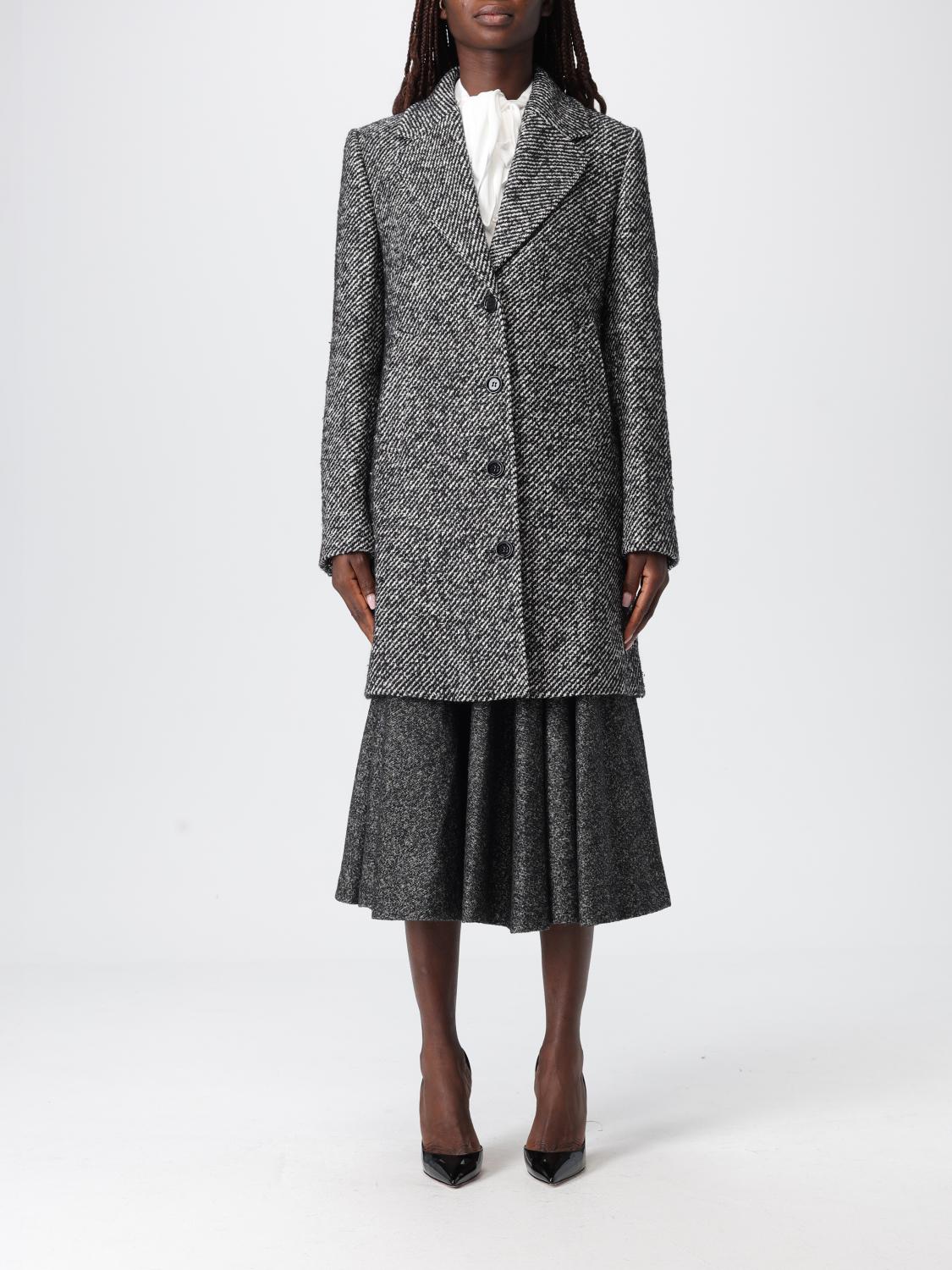 Dolce & Gabbana Coat  Woman Color Grey In Gray