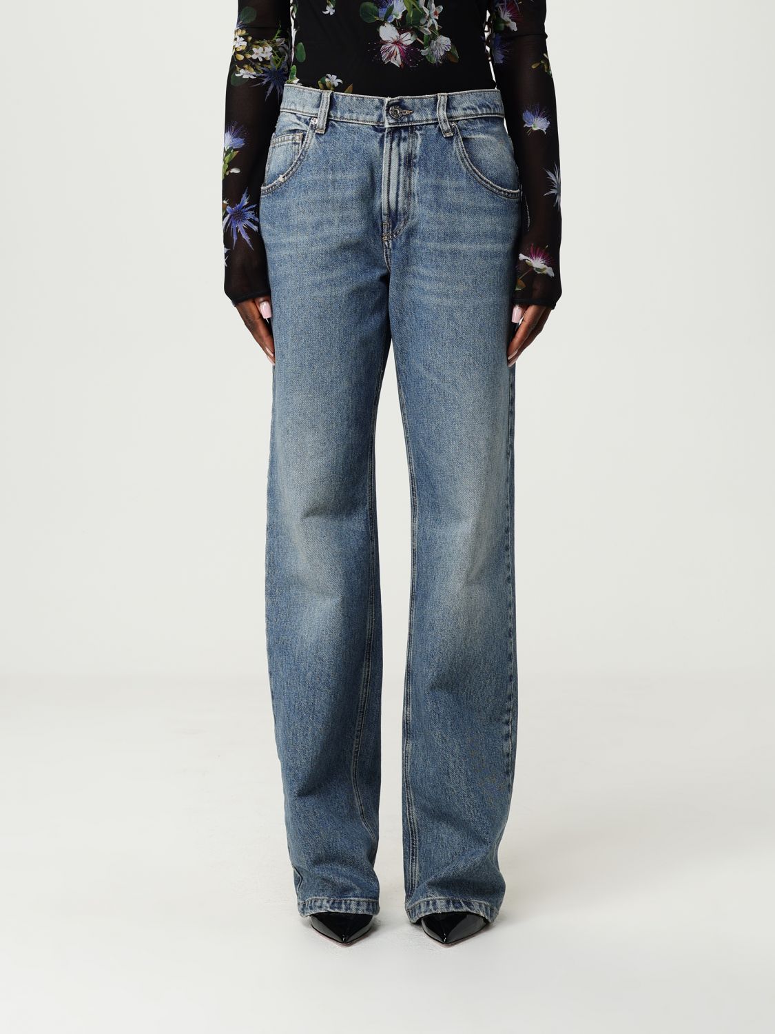 Blumarine Jeans  Woman Color Ice In Blue