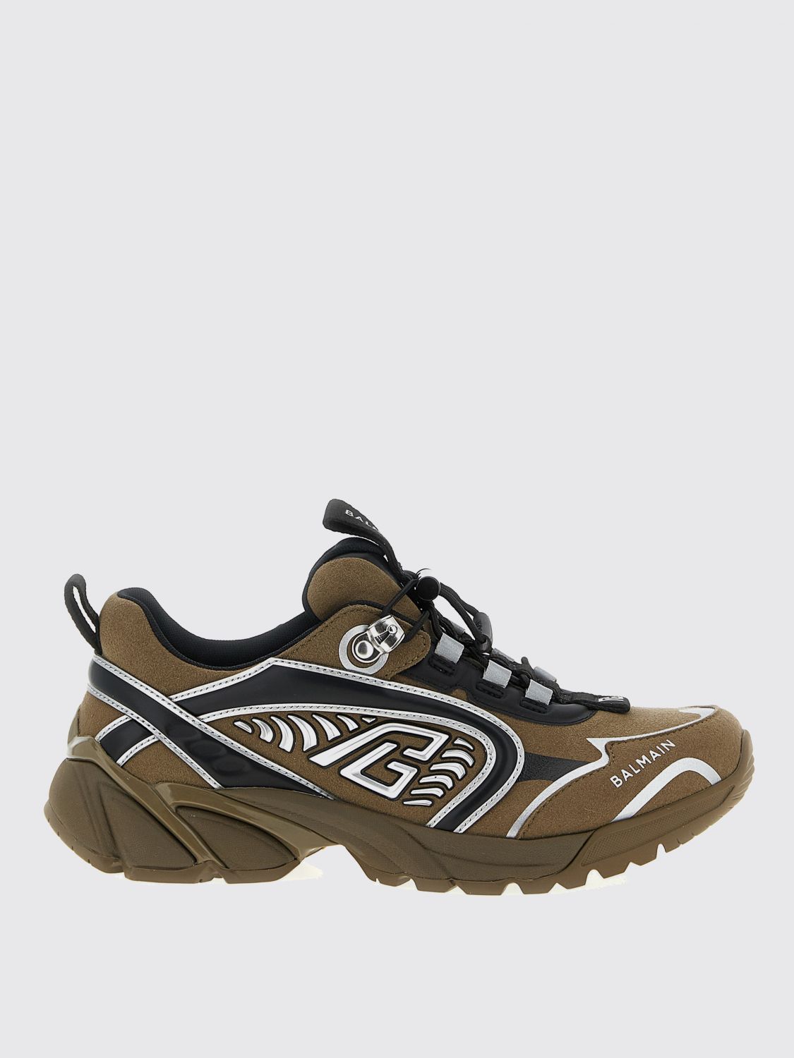 Balmain Sneakers Men Color Green In Green