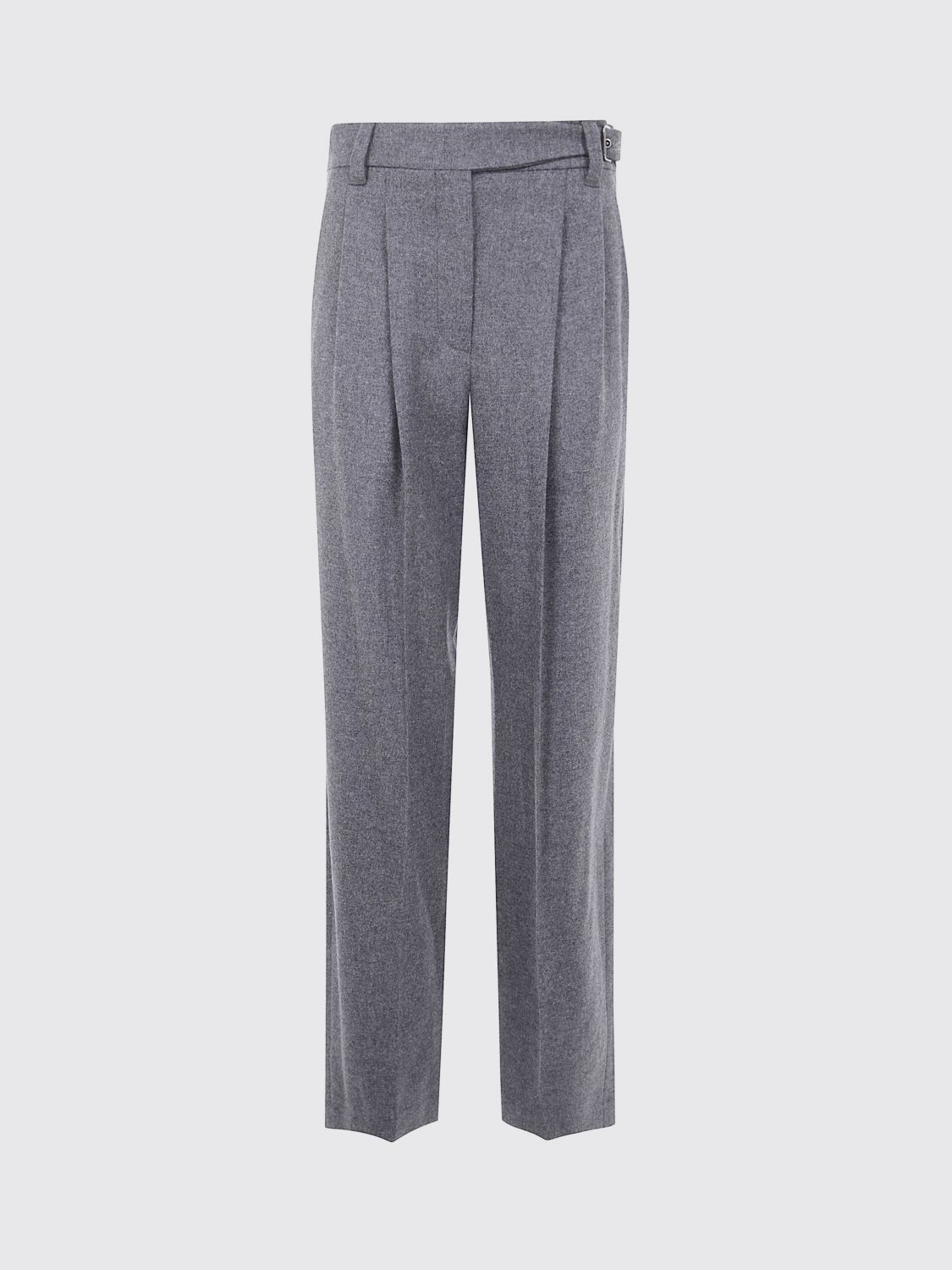 Brunello Cucinelli Suits Wide Leg Pants Clothing In Gray