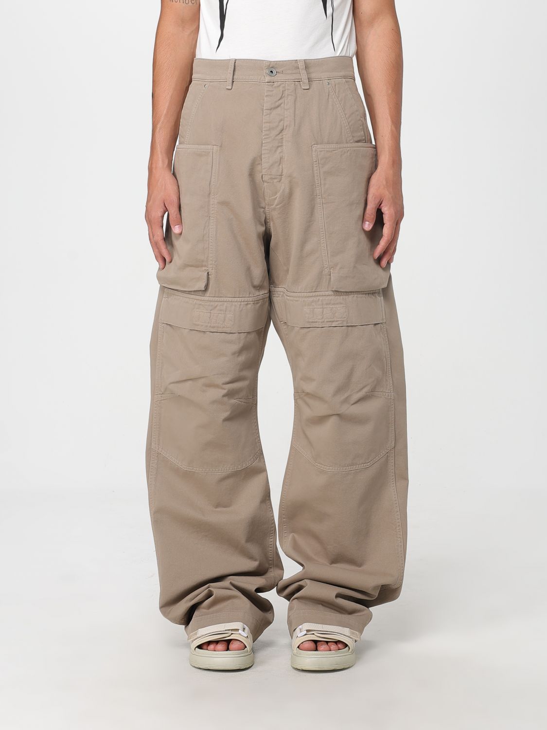 Rick Owens Drkshdw Pants  Men Color Pearl In Brown