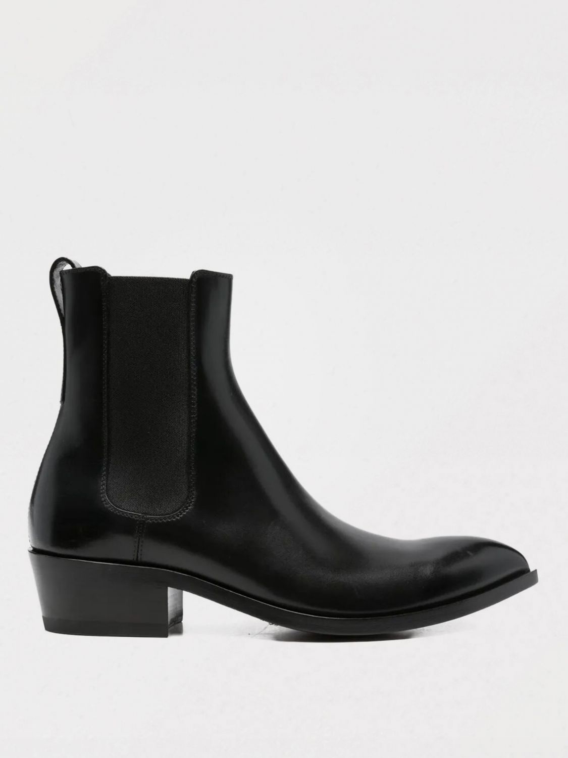Tom Ford Chelsea Boots With Pointed Toe And Block Heel In Black