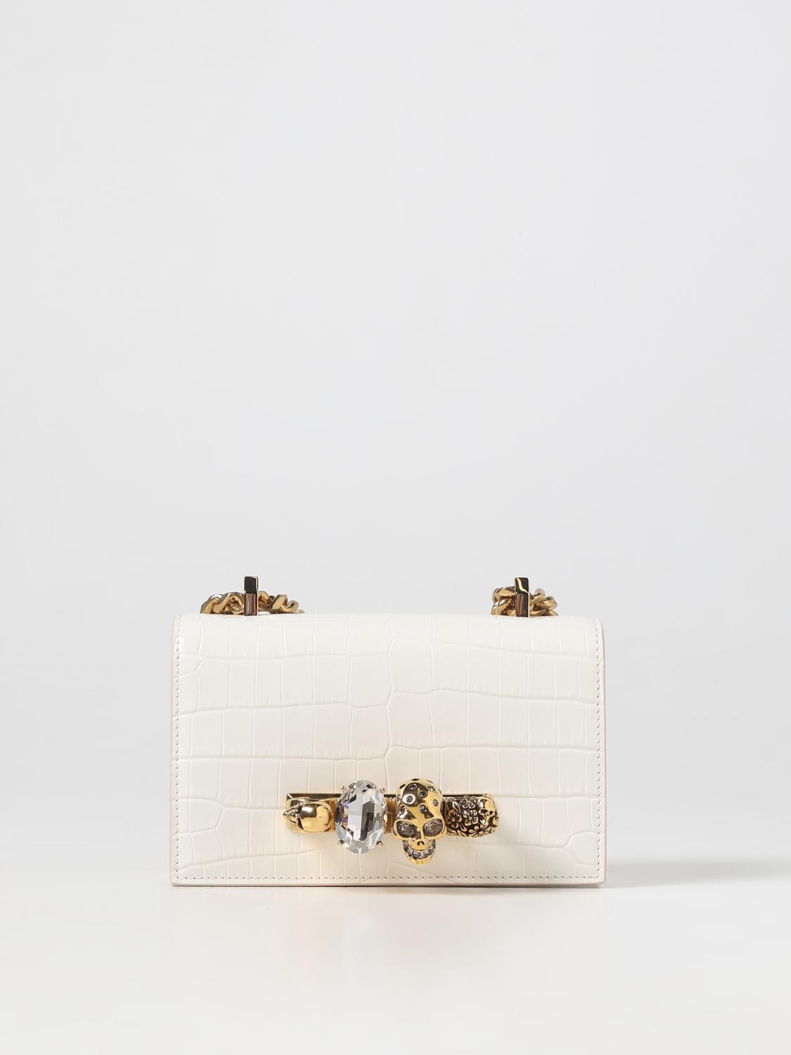 Alexander Mcqueen Shoulder Bag Mcqueen Woman Color White In White