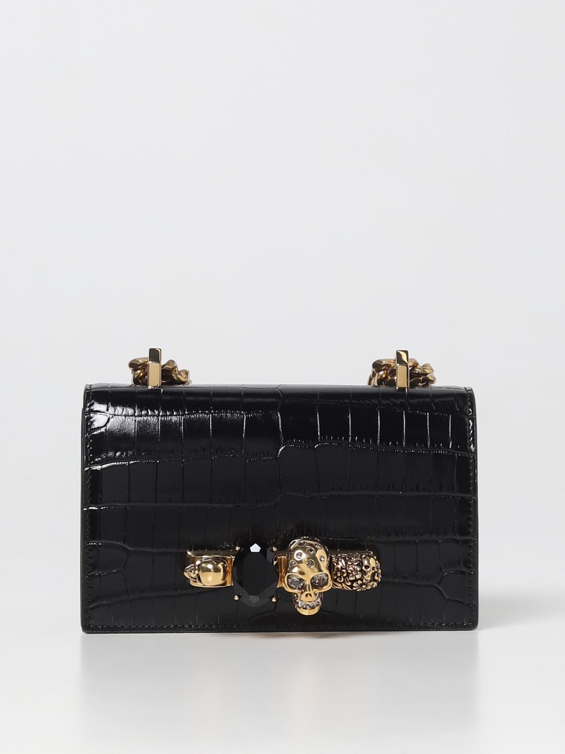 Alexander Mcqueen Shoulder Bag Mcqueen Woman Color Black In Black