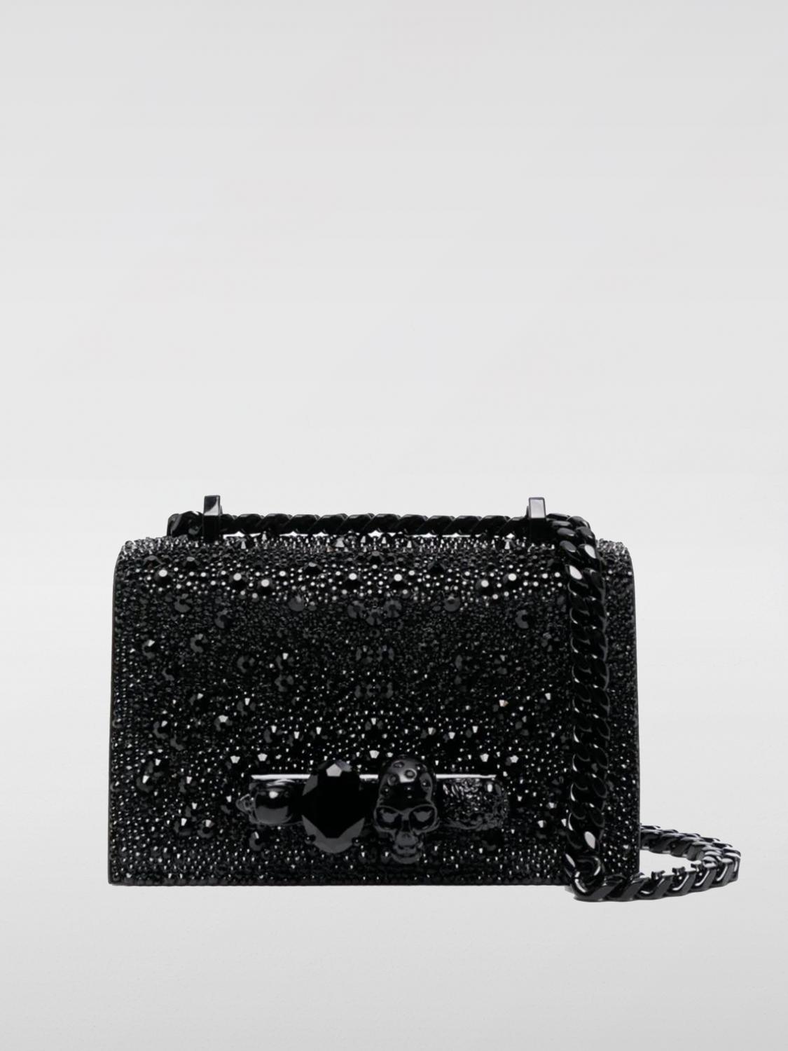 Alexander Mcqueen Shoulder Bag Mcqueen Woman Color Black In Black