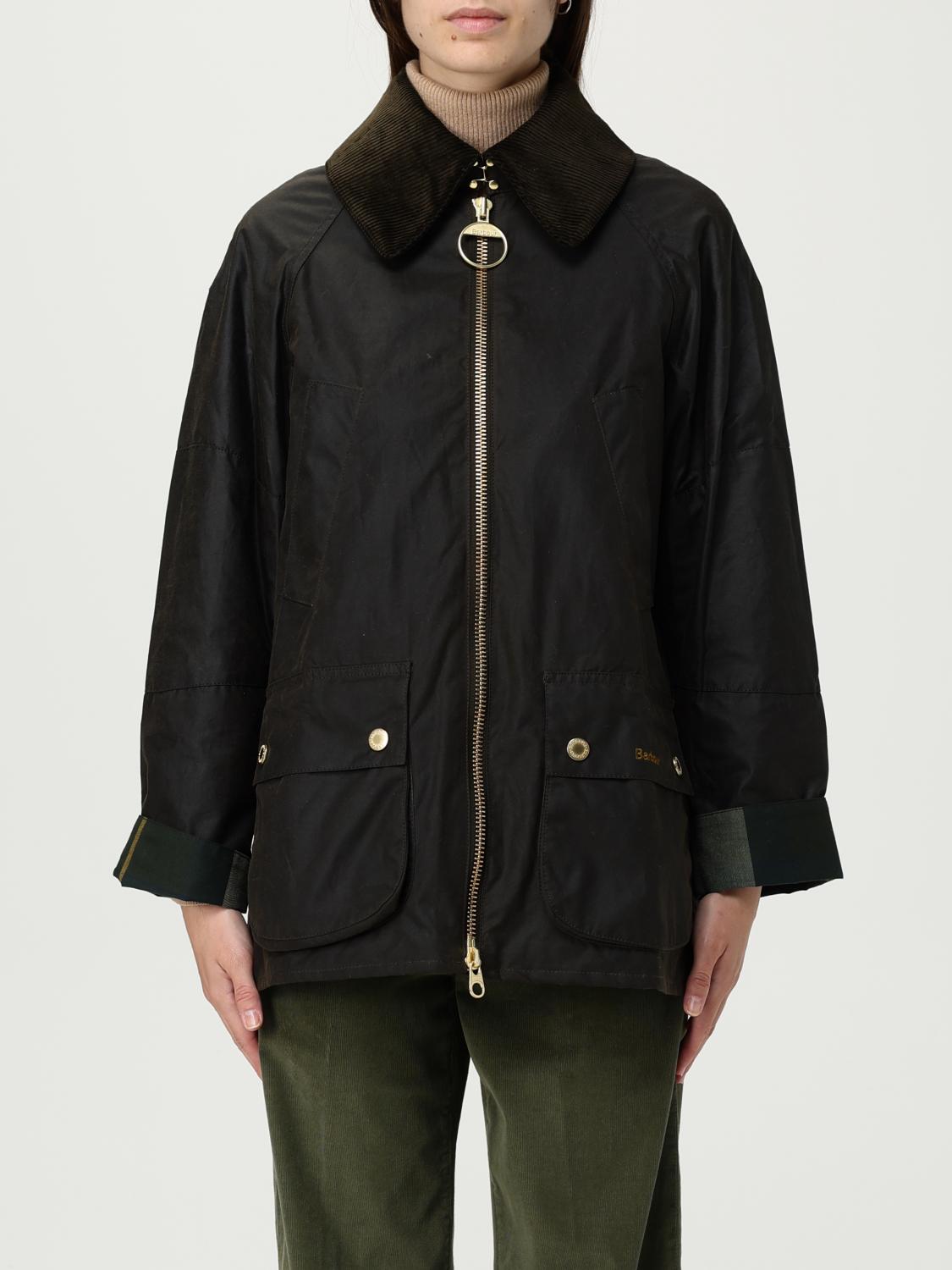 Barbour Coat  Woman Color Green In Multi