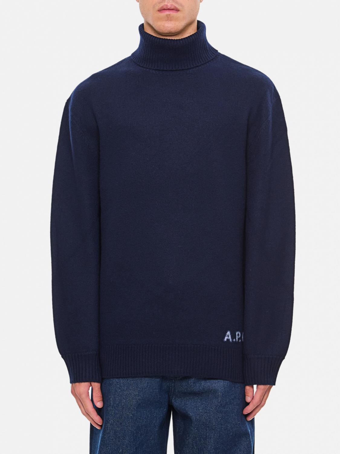 Apc Sweater A. P.c. Men Color Blue In Blue