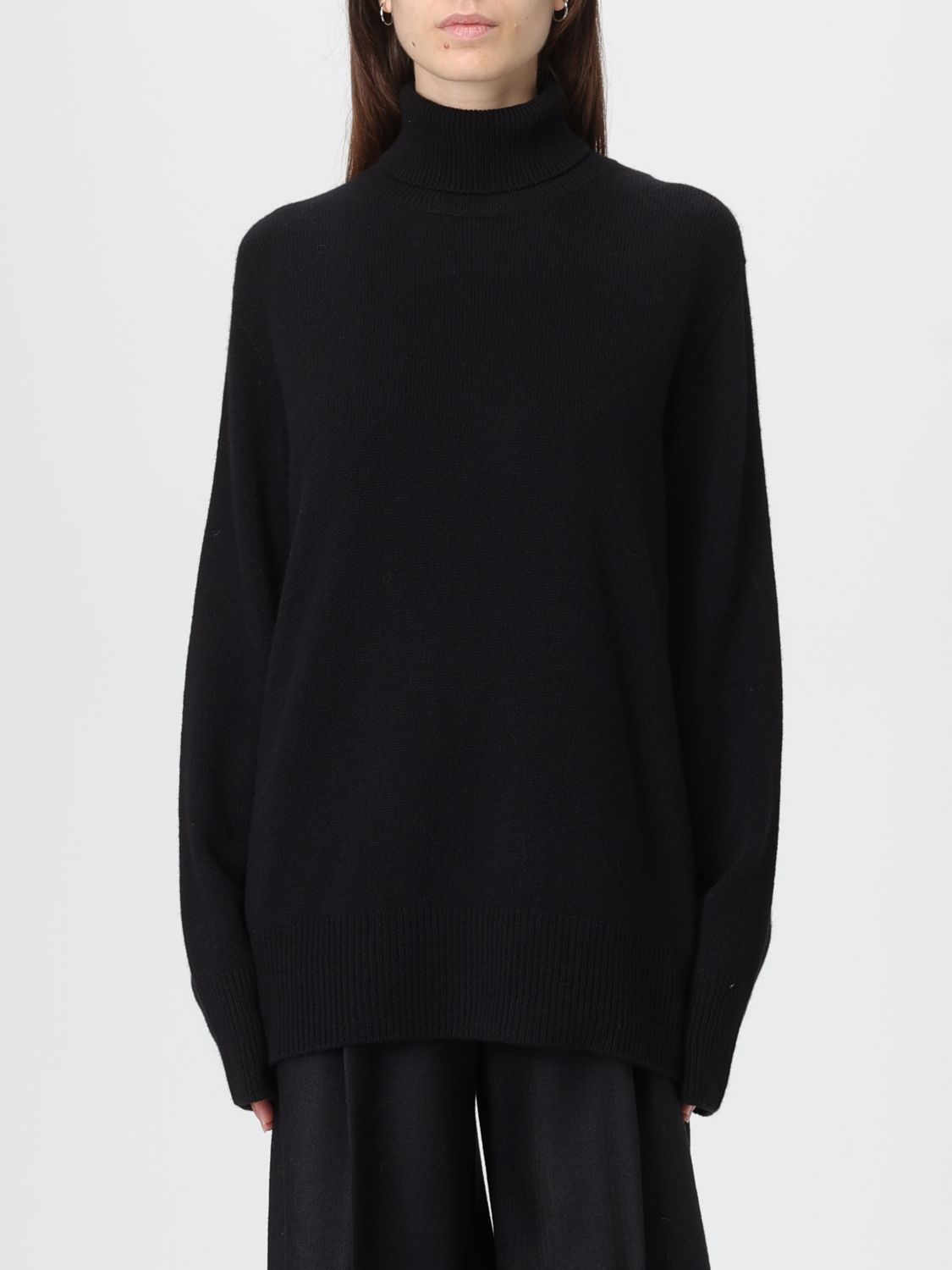 The Row Stepny Wool And Cashmere Sweater In Black