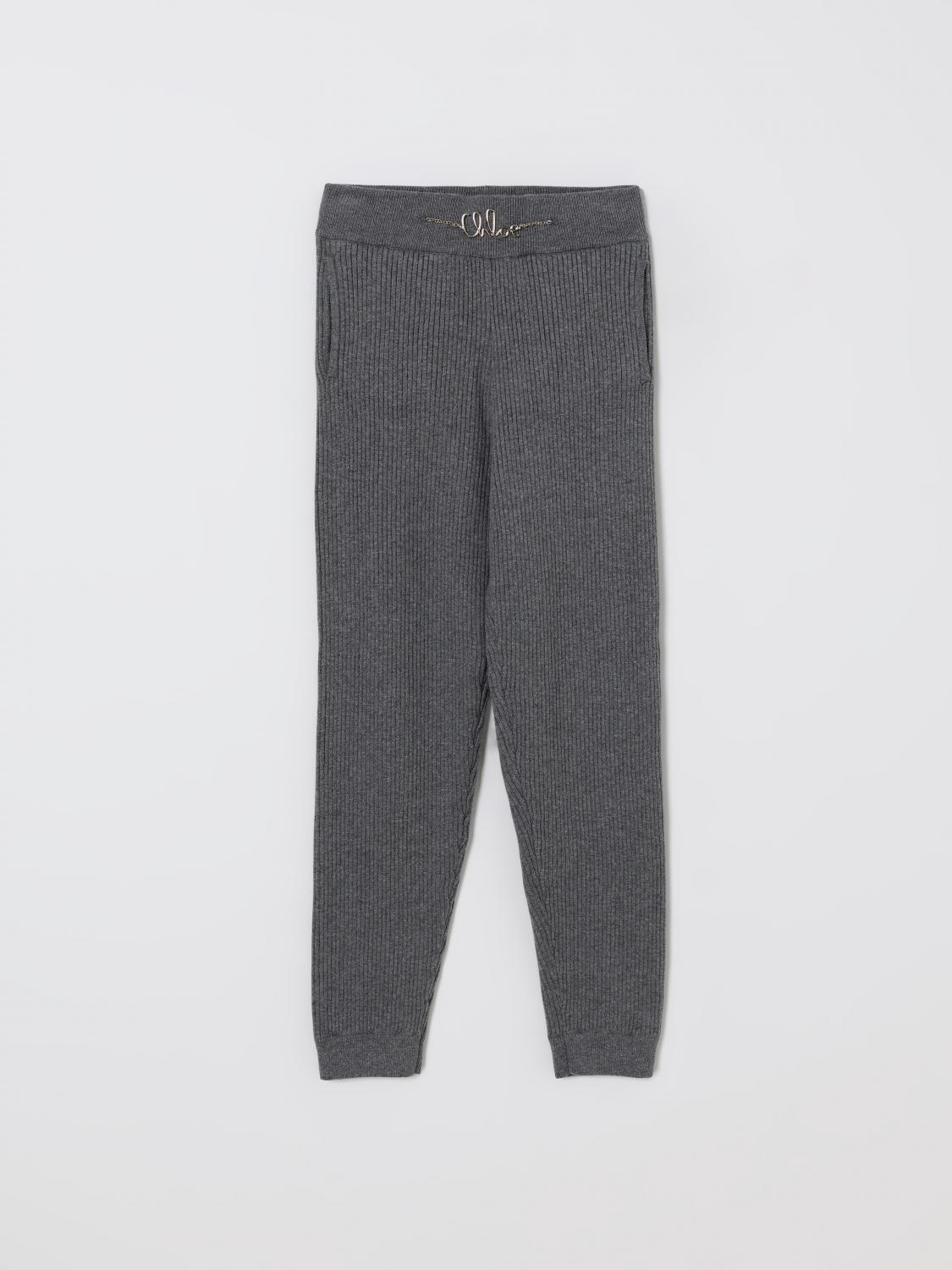 CHLOÉ Hose Kinder Farbe Grau