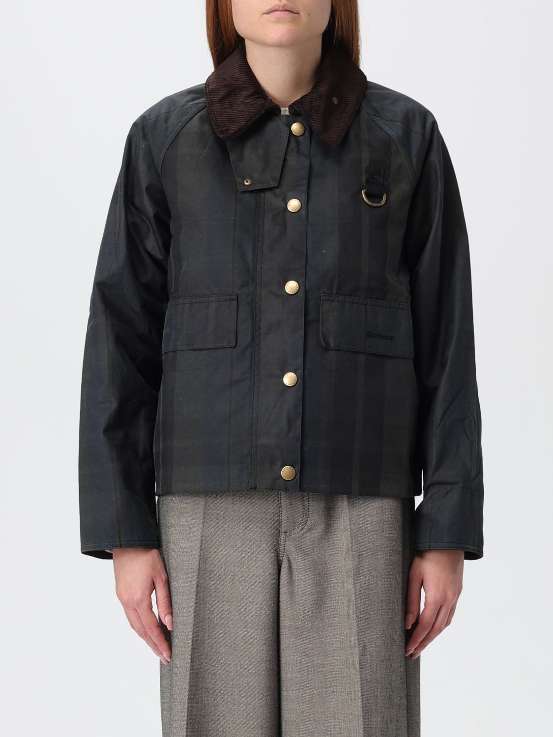 Barbour Jacket  Woman Color Grey In Black