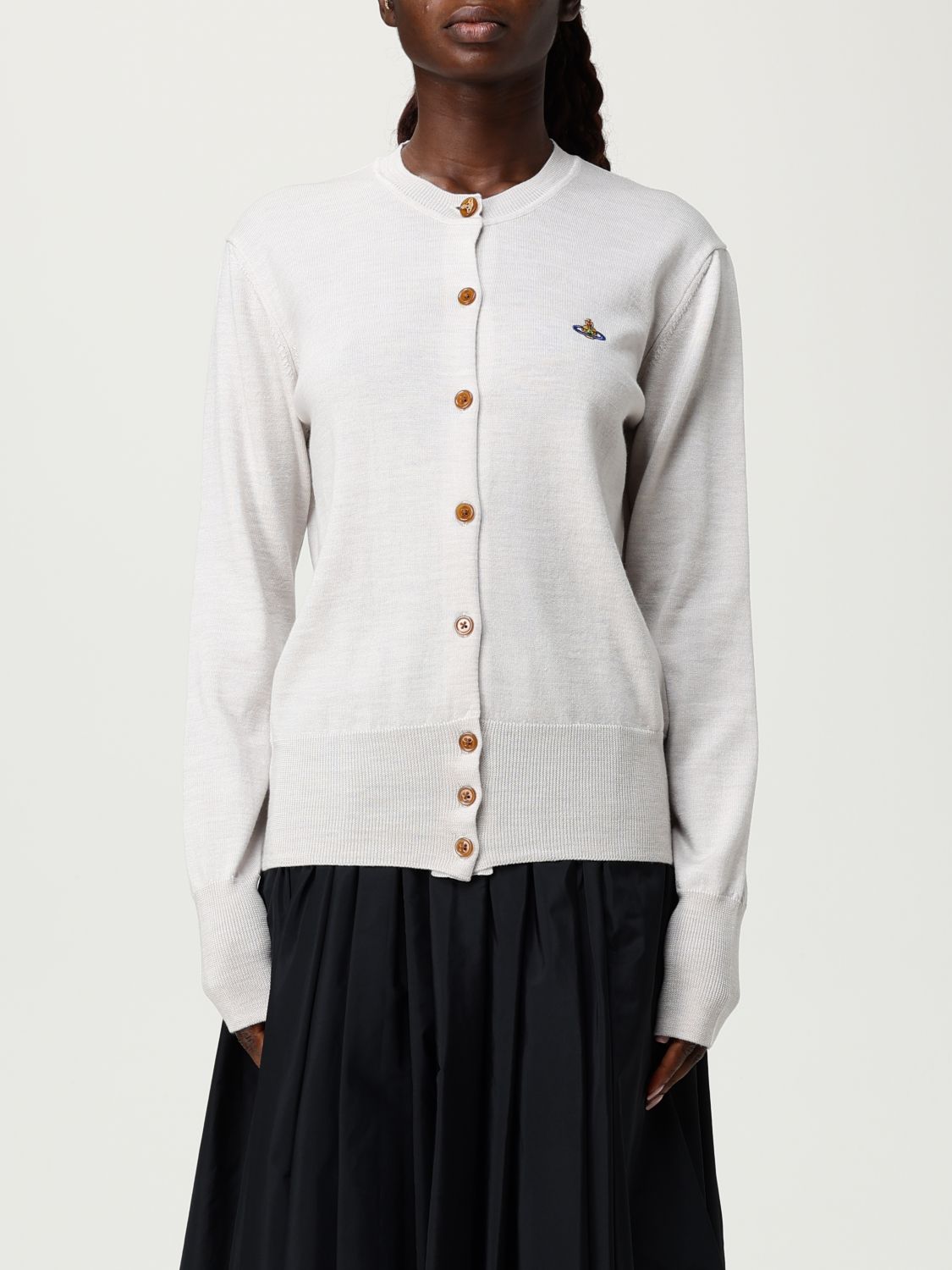 Vivienne Westwood Sweater Woman Color Grey In White
