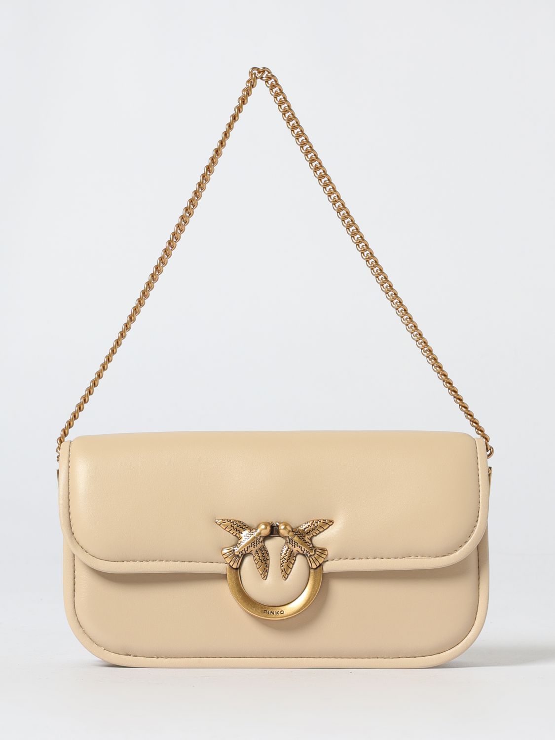 Pinko Shoulder Bag  Woman Color Beige In Neutral