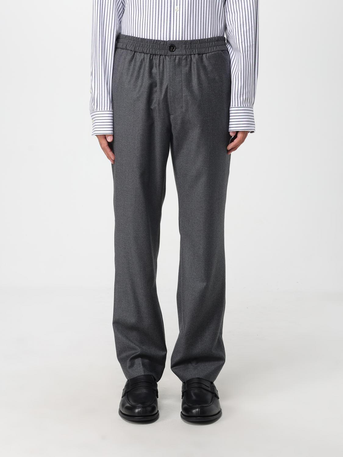 Ami Alexandre Mattiussi Ami Paris Men Virgin Wool Pants In Gray