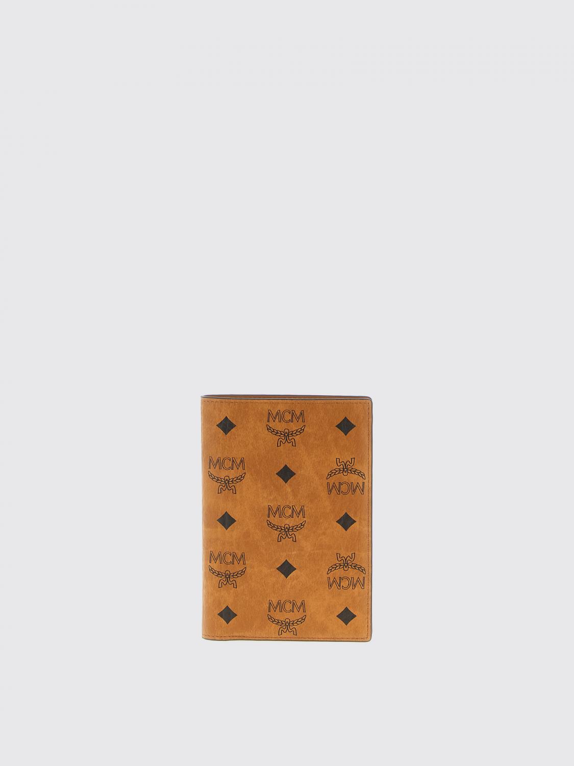 Mcm Ottomar Passport Holder In Visetos In Brown