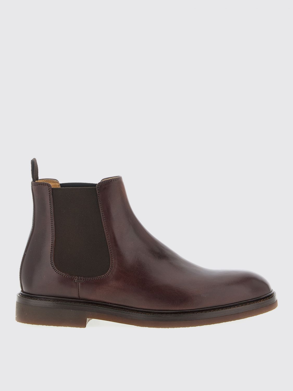 Brunello Cucinelli Chelsea Ankle Boots In Brown