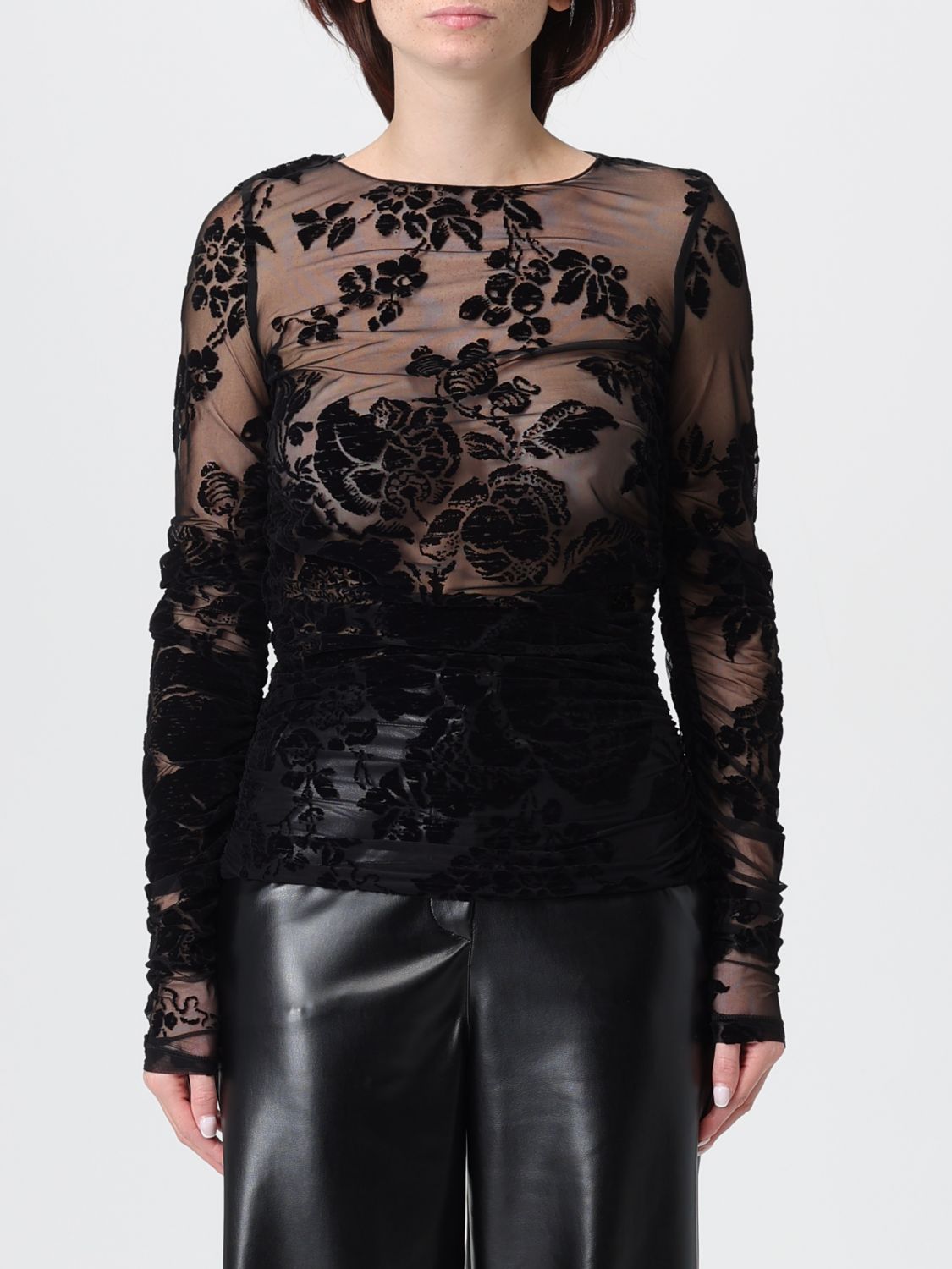 Pinko Sweater Woman Color Black In Black