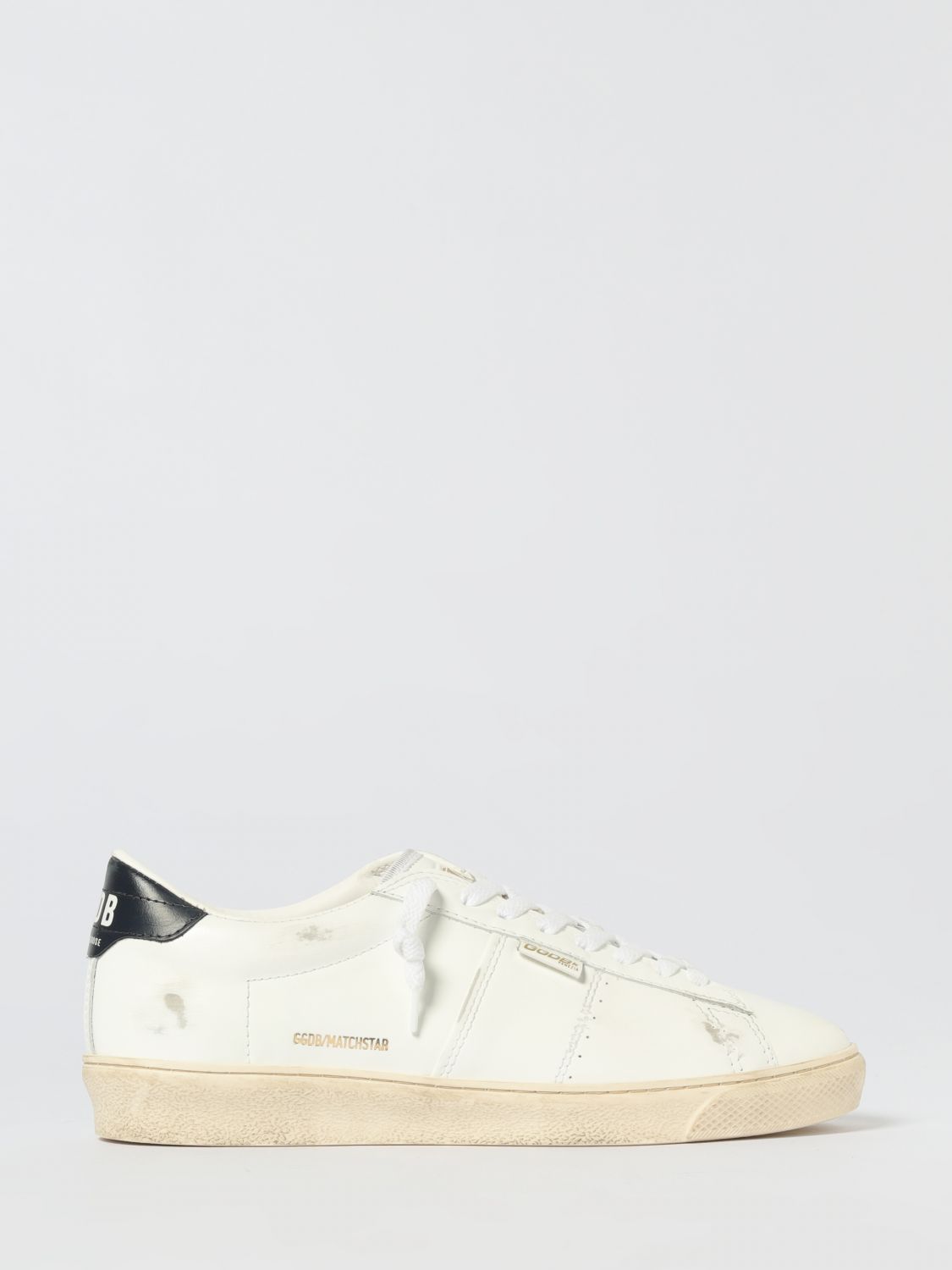 Golden Goose White Leather Lace-up Sneakers In White