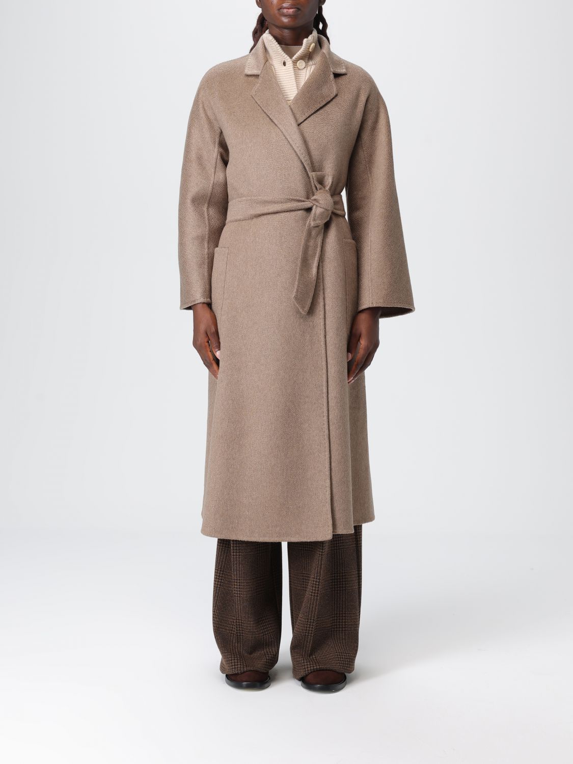 Max Mara Coat  Woman Color Brown In Brown