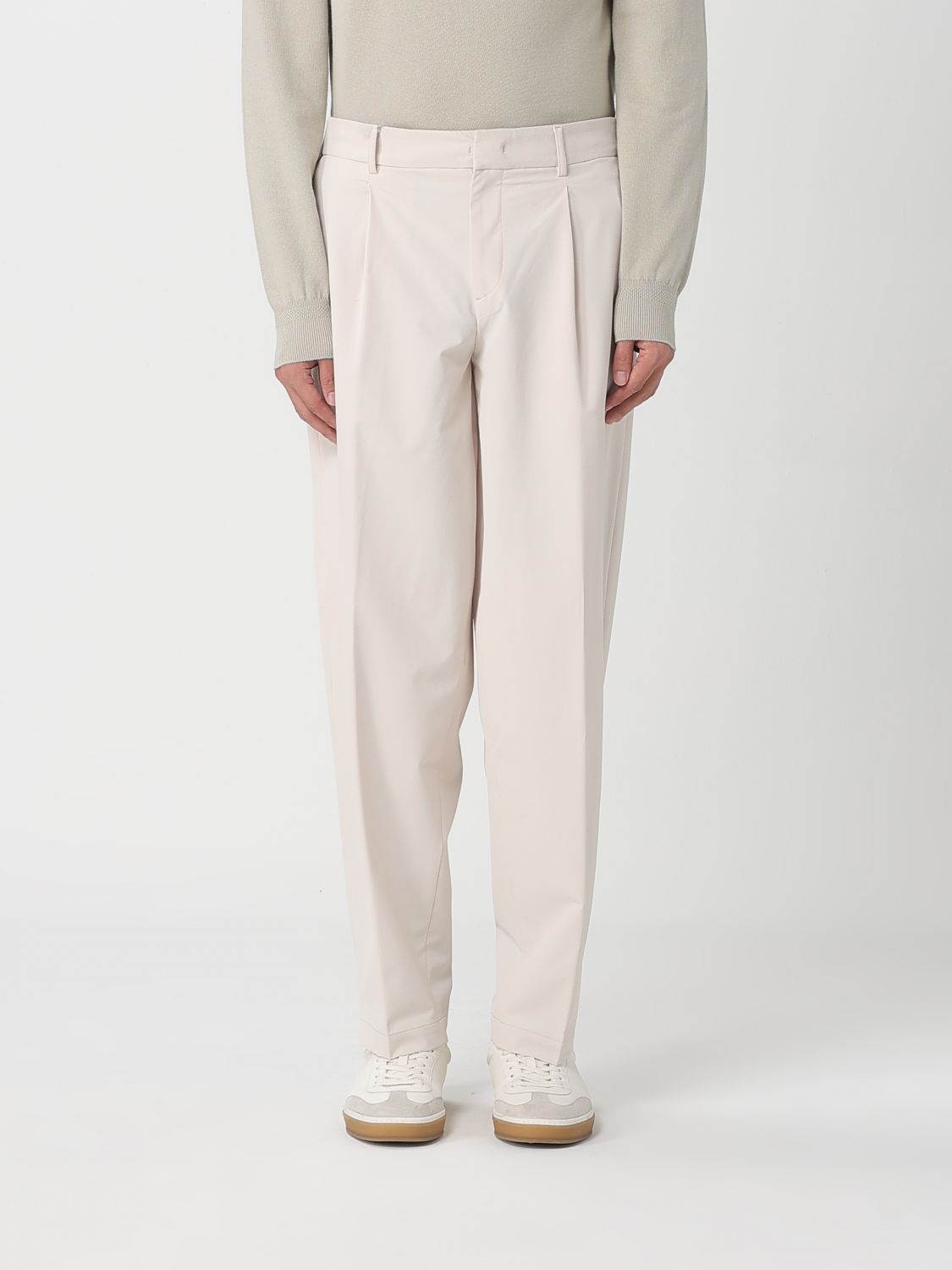 Hugo Boss Pants Boss Men Color Yellow Cream In Multi