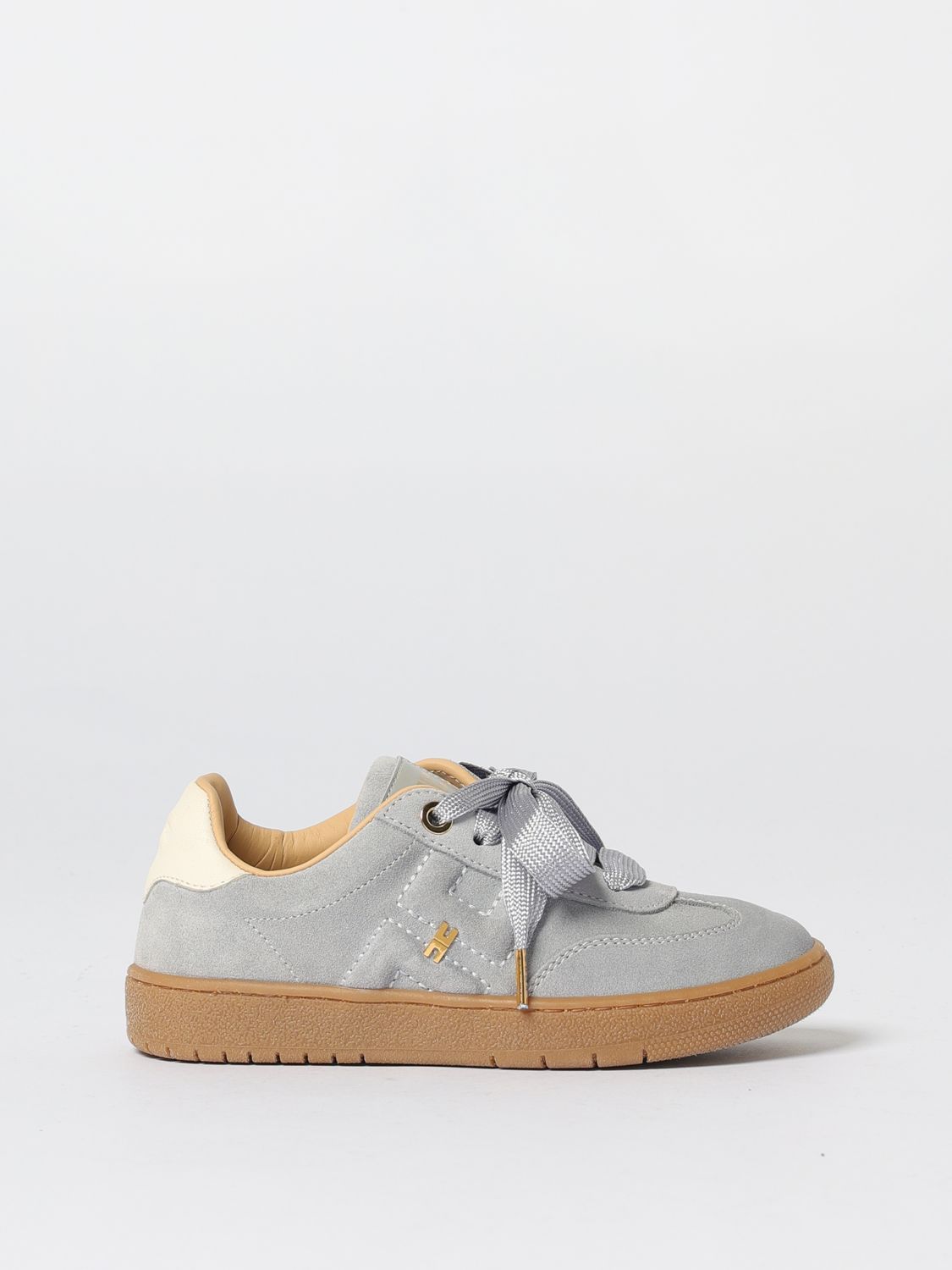 Elisabetta Franchi La Mia Bambina Shoes Kids Color White In Gray