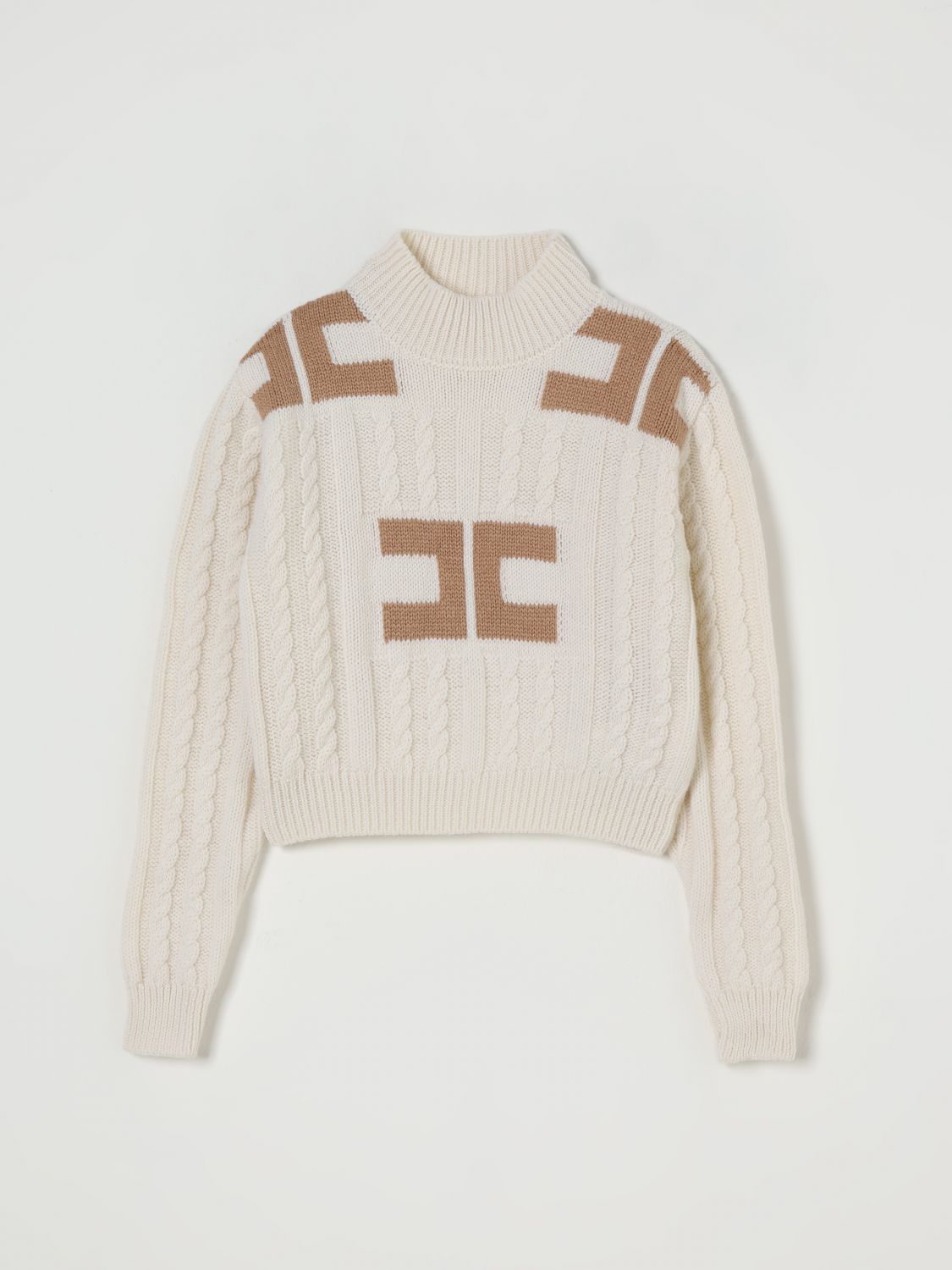 Elisabetta Franchi La Mia Bambina Sweater Kids Color White In White