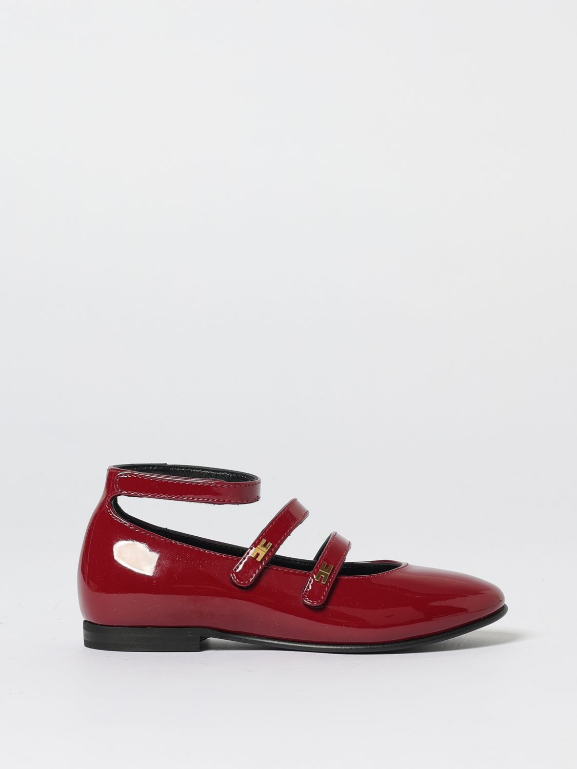 Elisabetta Franchi La Mia Bambina Shoes Kids Color Brown In Red