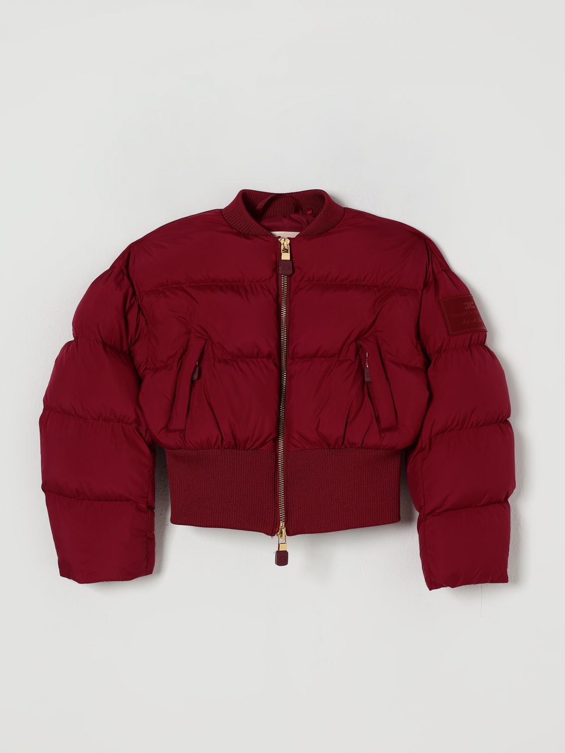 Elisabetta Franchi La Mia Bambina Coat Kids Color Red In Red