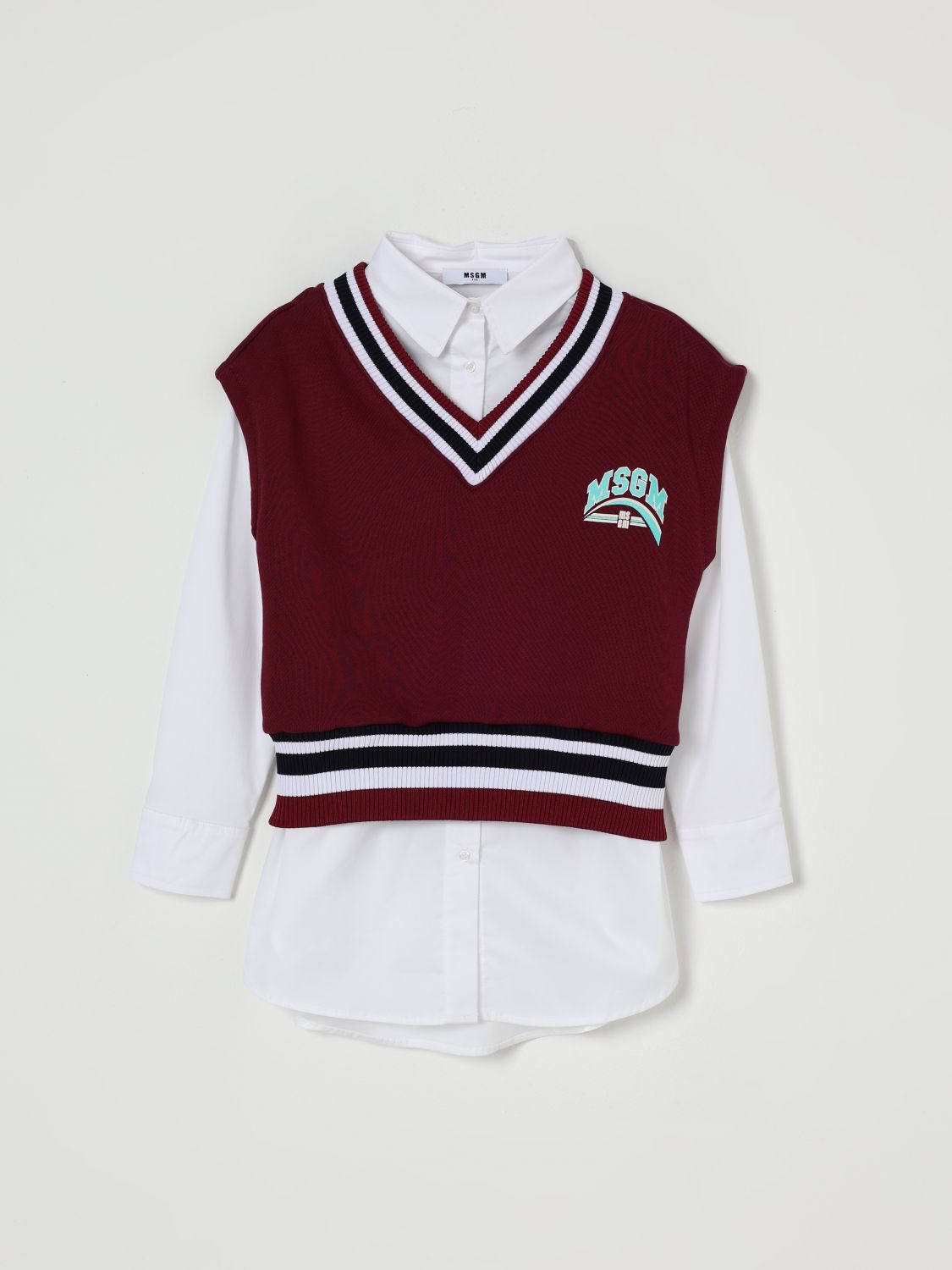 Msgm Shirt Kids Kids Color Brown In Brown