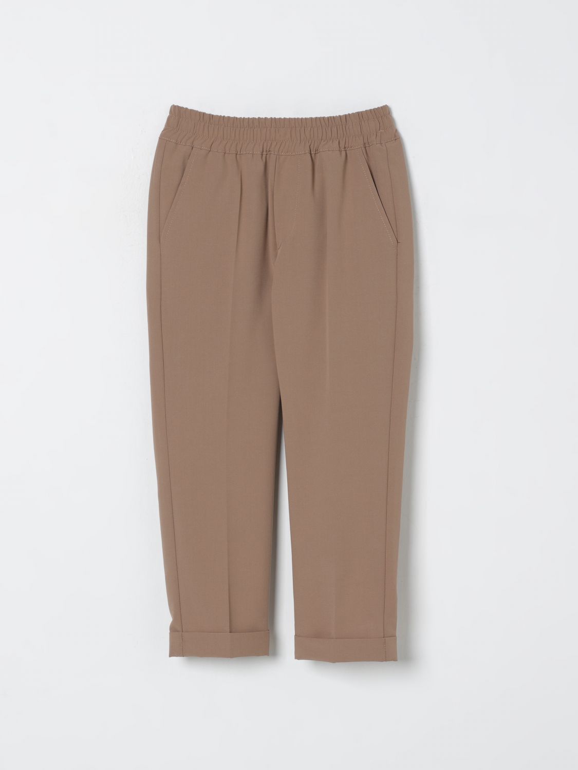 Msgm Pants Kids Kids Color Beige In Brown