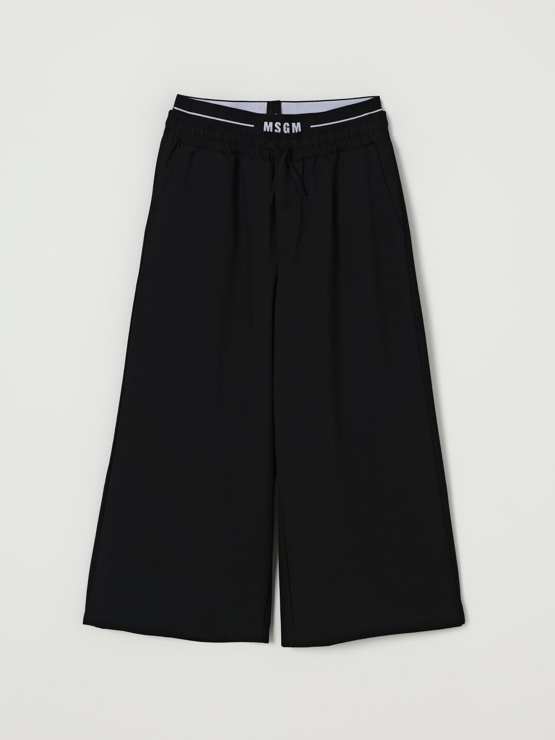 Msgm Pants  Kids Kids Color Black In Black