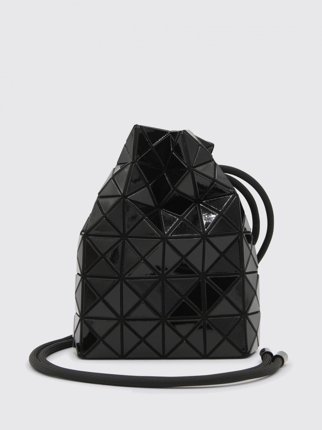 Bao Bao Issey Miyake Geometric Pattern Bucket Bag In Black